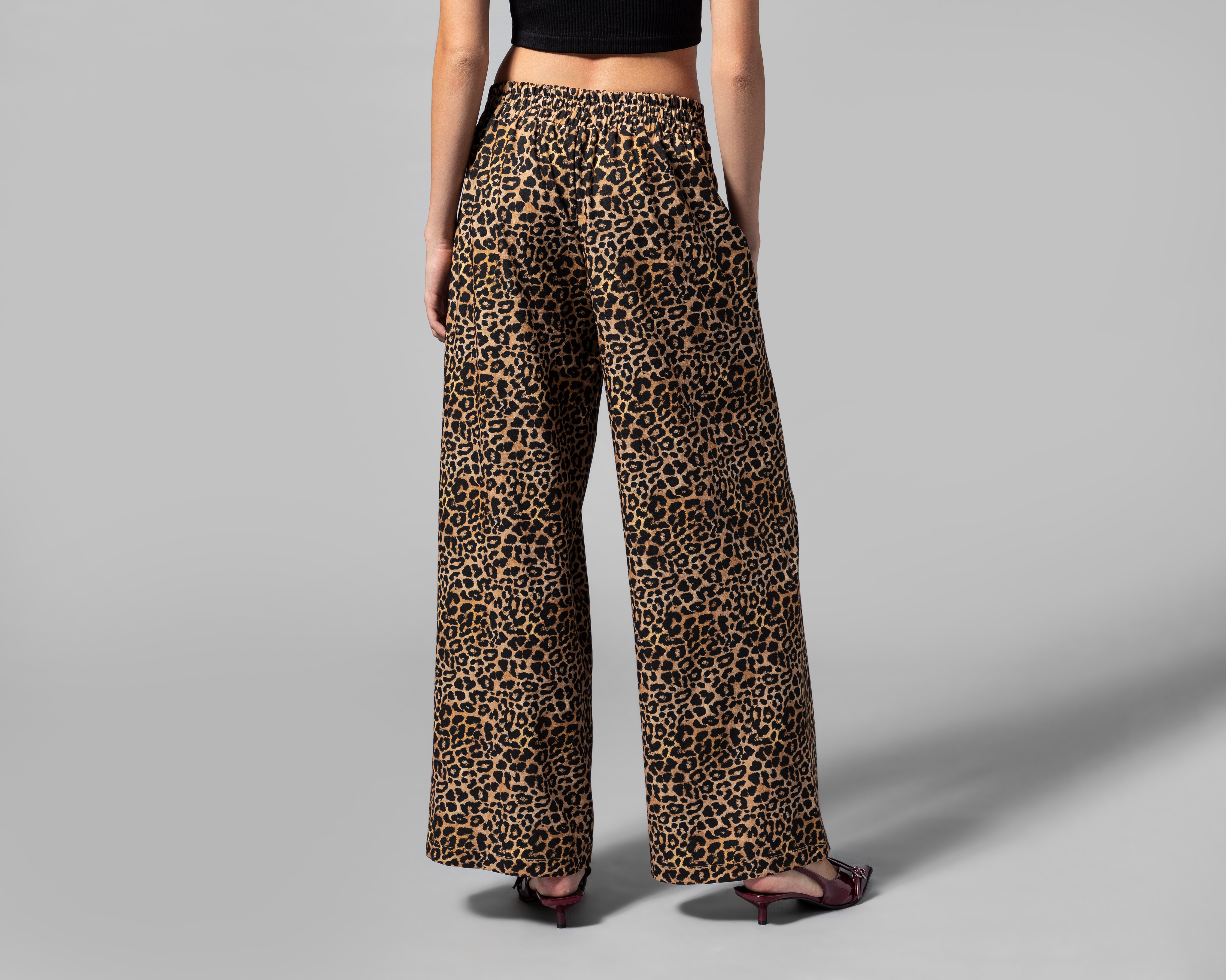 Foto 4 pulgar | Foto 3 | Pantalón Ancho Thinner Animal Print para Mujer