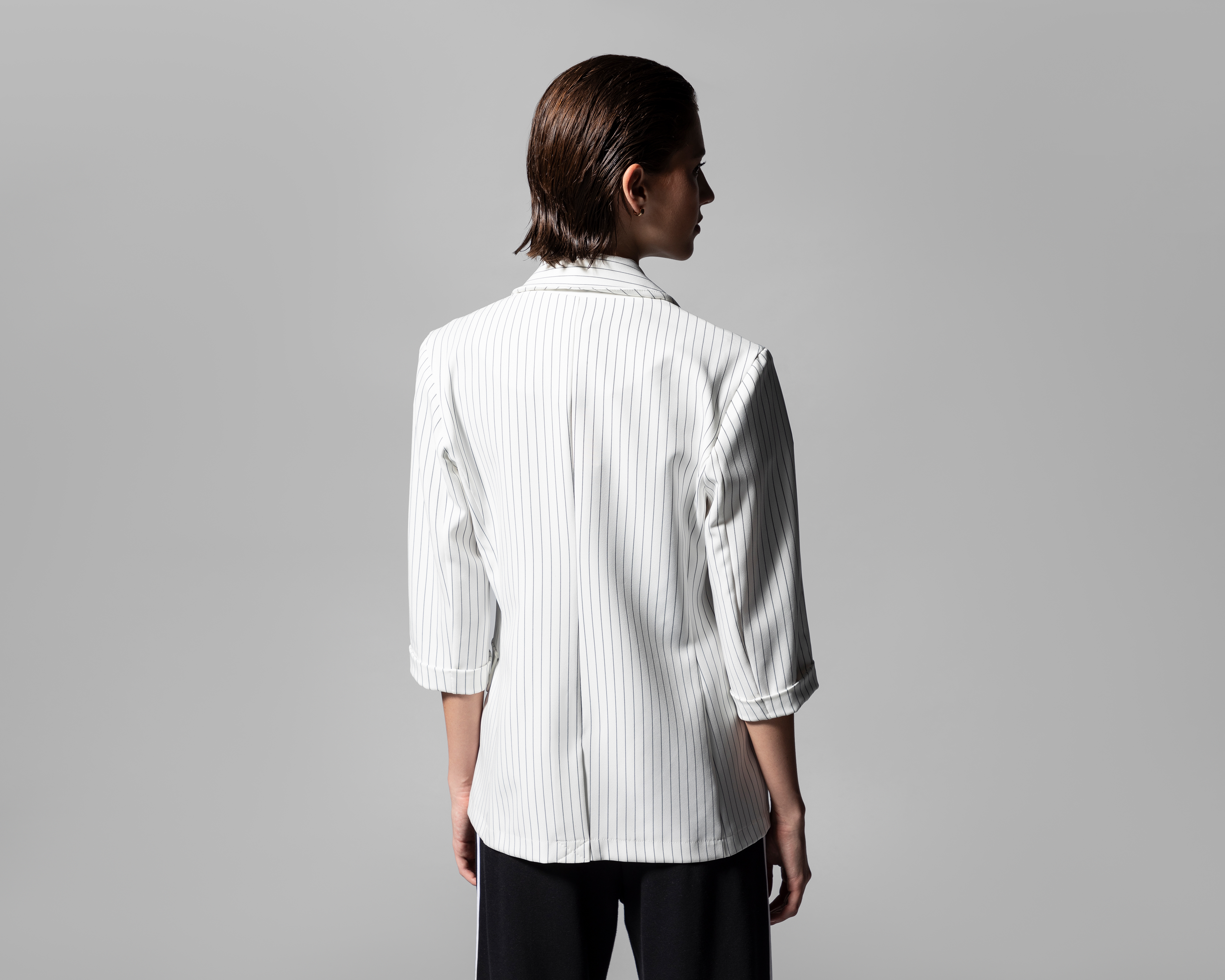 Foto 3 | Foto 3 | Blazer Blanco Thinner para Mujer