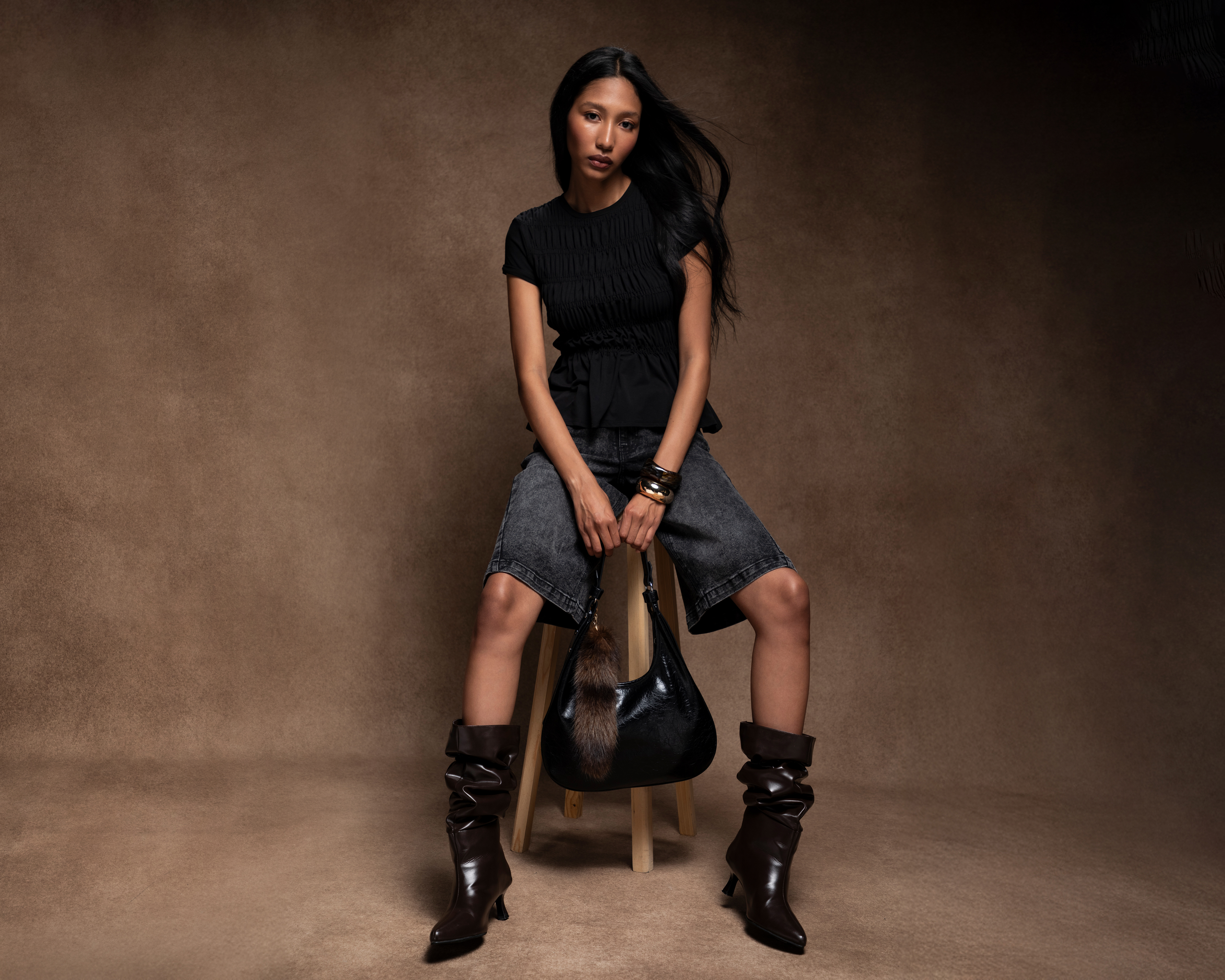 Foto 2 pulgar | Foto 1 | Playera con Resorte Strona para Mujer