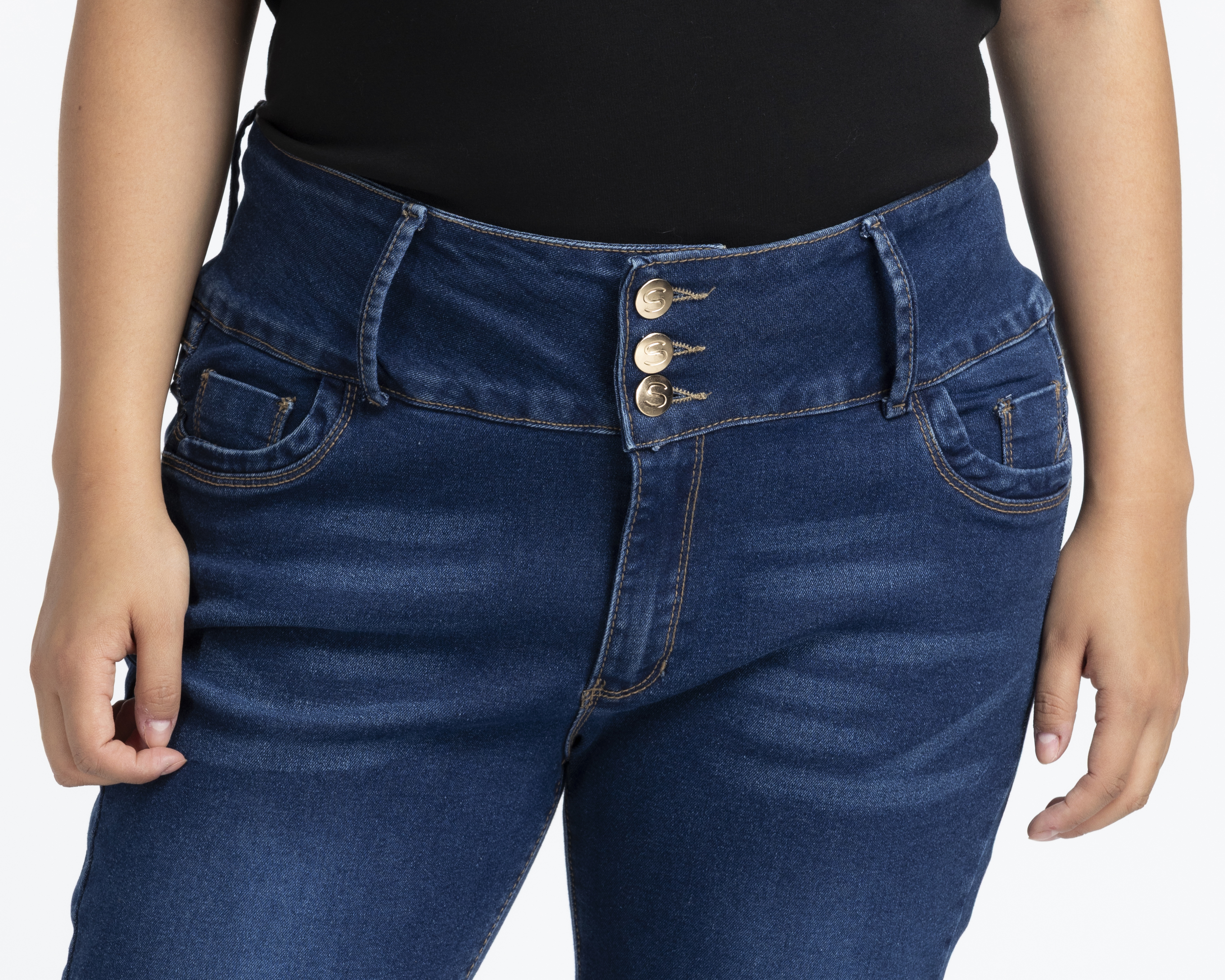 Foto 5 pulgar | Foto 4 | Jeans Recto Sahara para Mujer