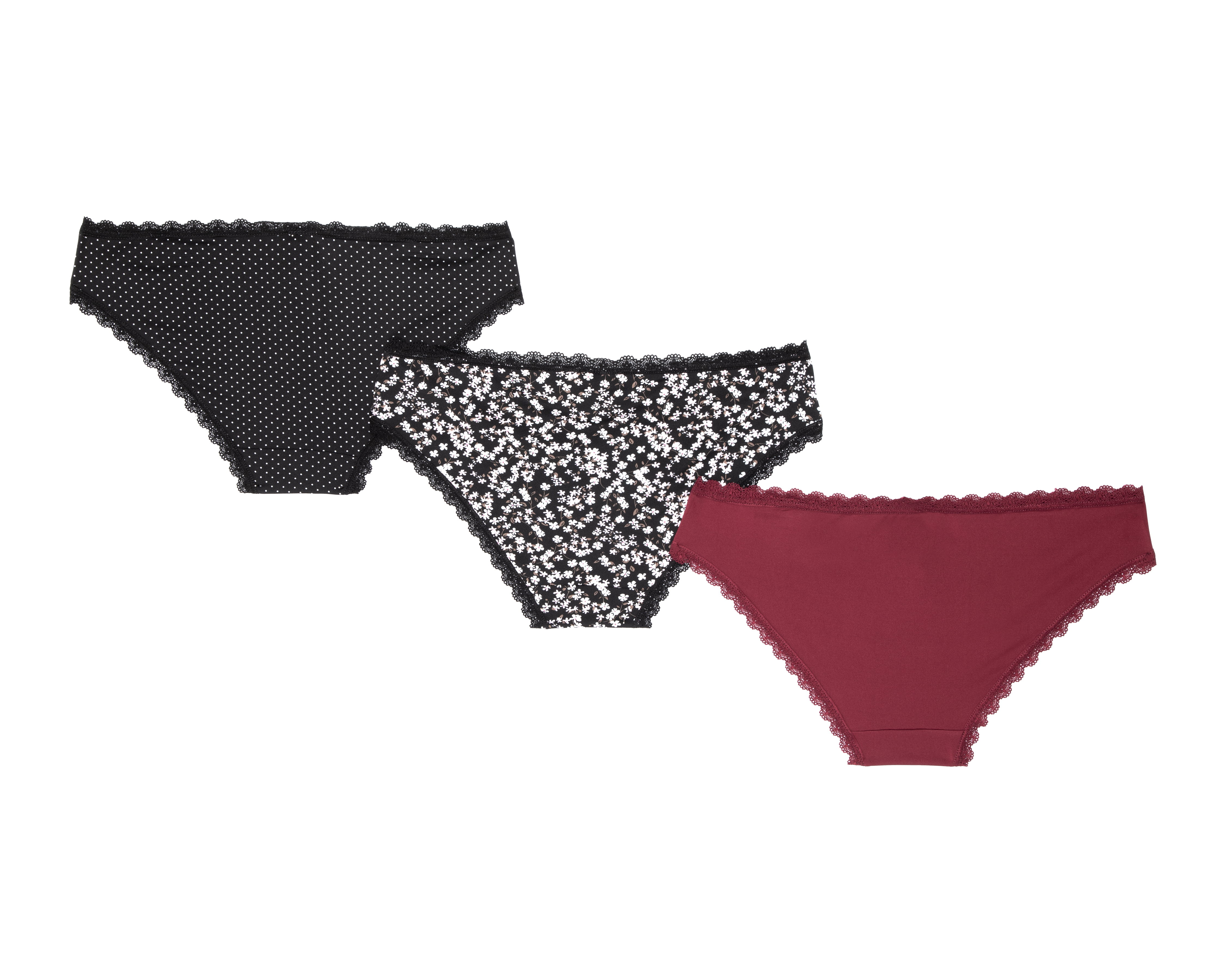 Foto 2 | Foto 2 | Pantaleta con Encaje Frescura para Mujer 3 Piezas