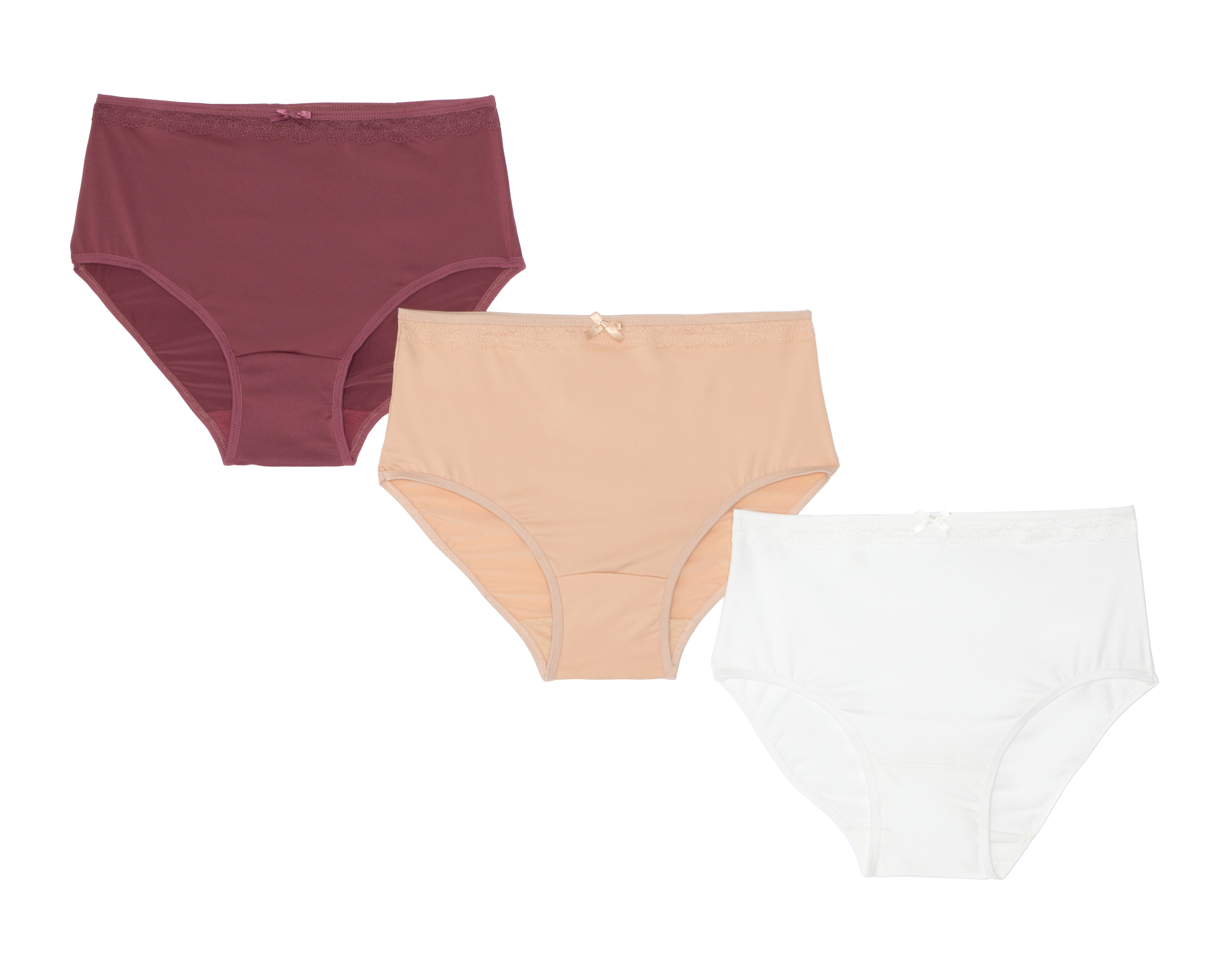 Pantaleta con Encaje Frescura para Mujer 3 Piezas