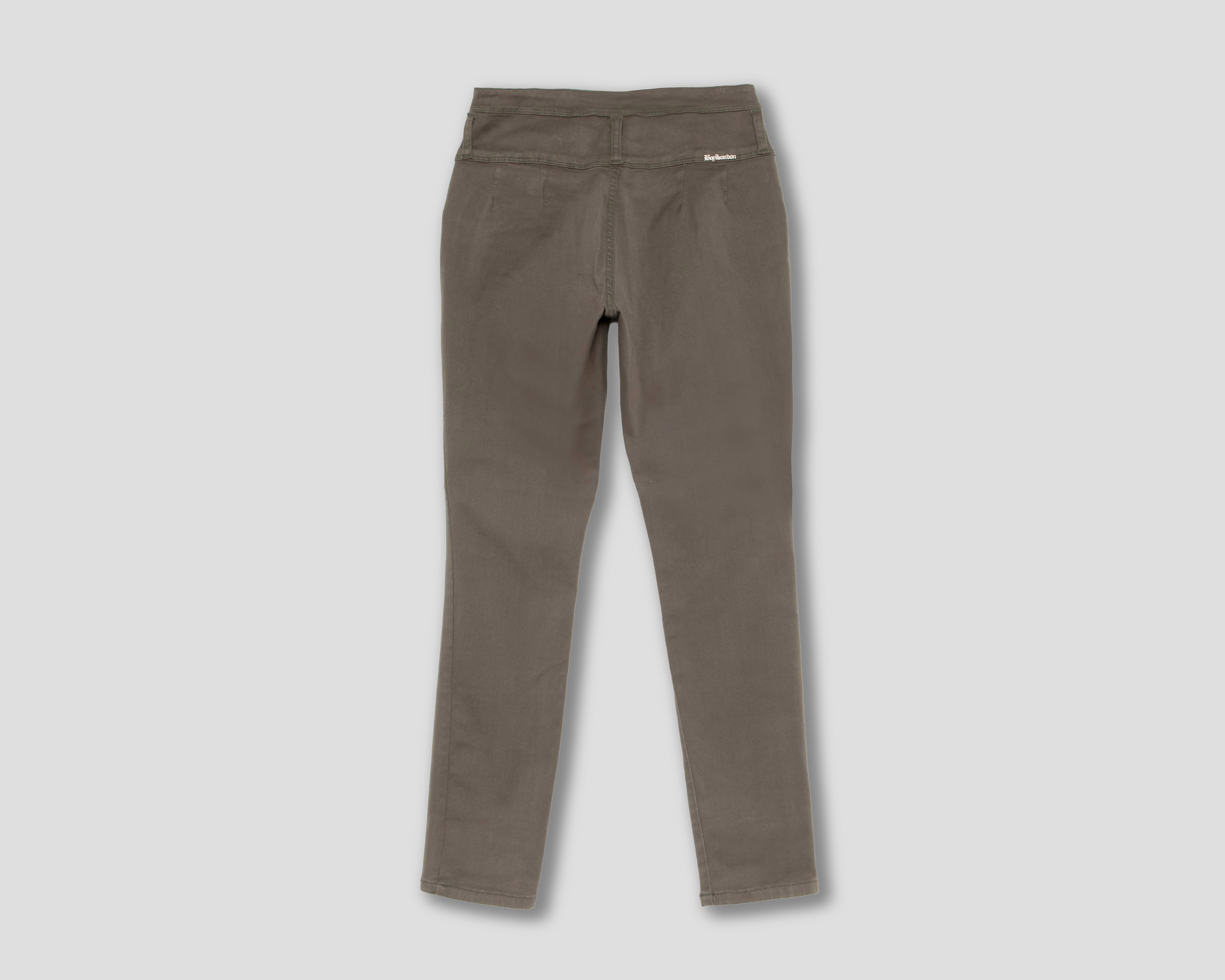 Foto 3 pulgar | Foto 2 | Pantalón de Gabardina Boy London Verde para Mujer