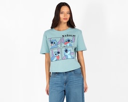 Playera Azul Disney Stitch Juvenil