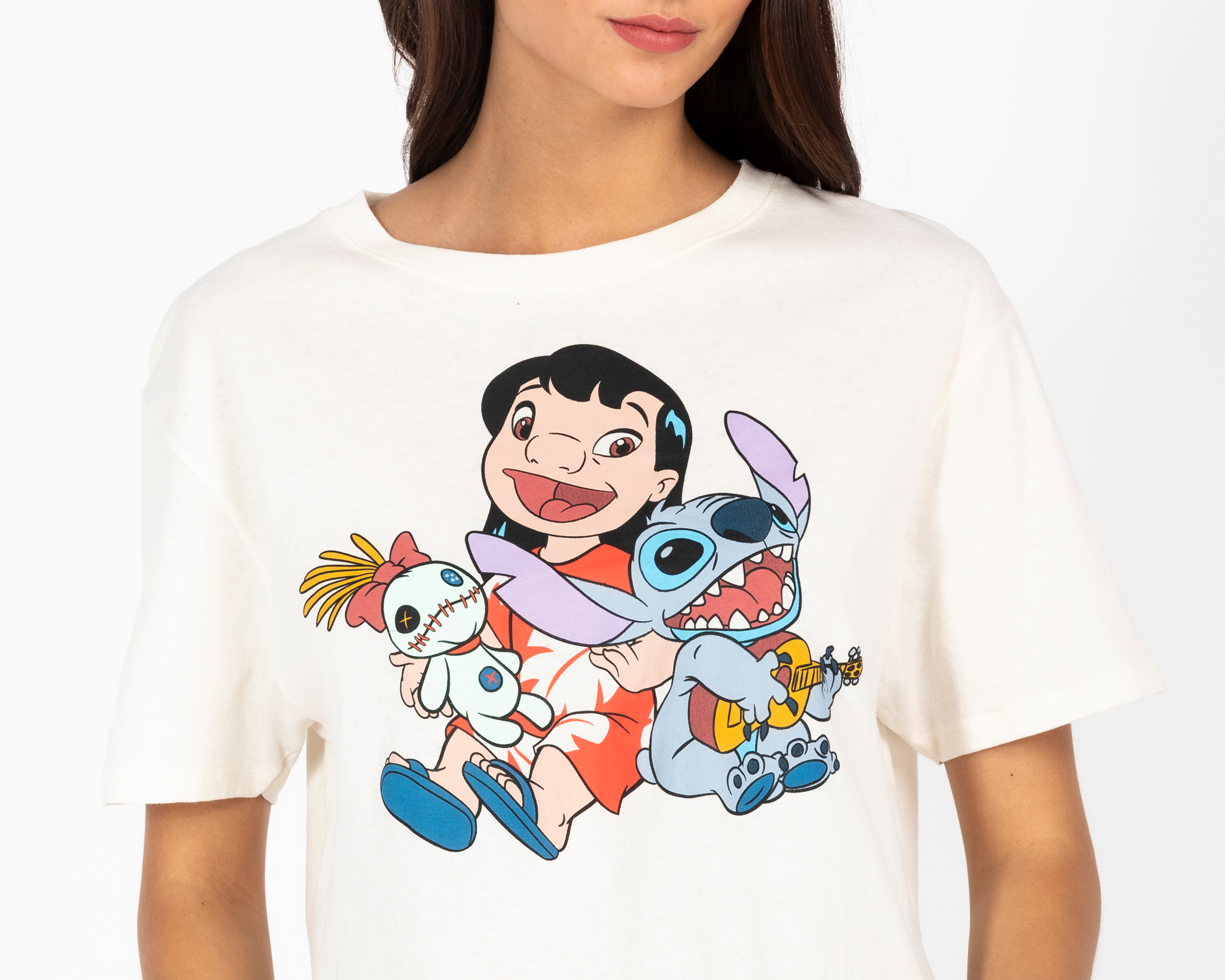 Foto 4 pulgar | Foto 3 | Playera Manga Corta Disney Stitch Juvenil