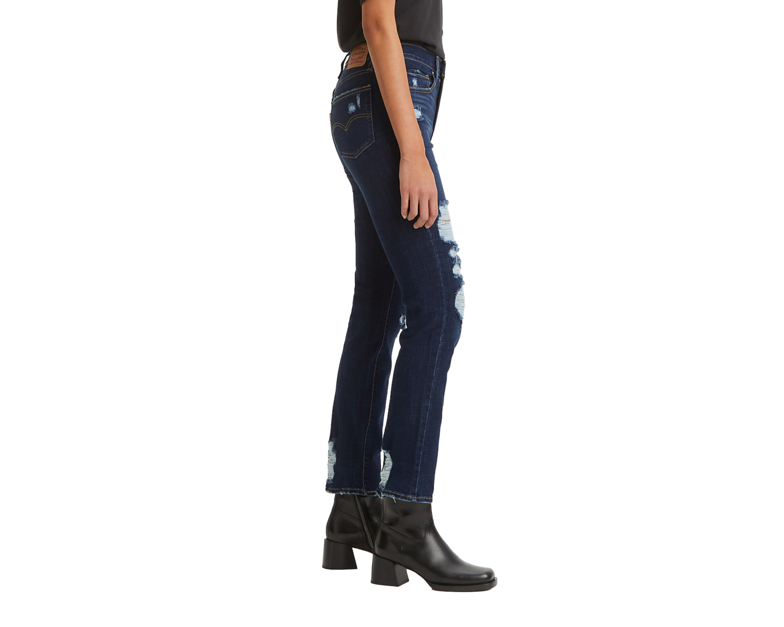 Foto 3 pulgar | Foto 2 | Jeans Levi's 724 Straight High-Rise Infinite Damage para Mujer