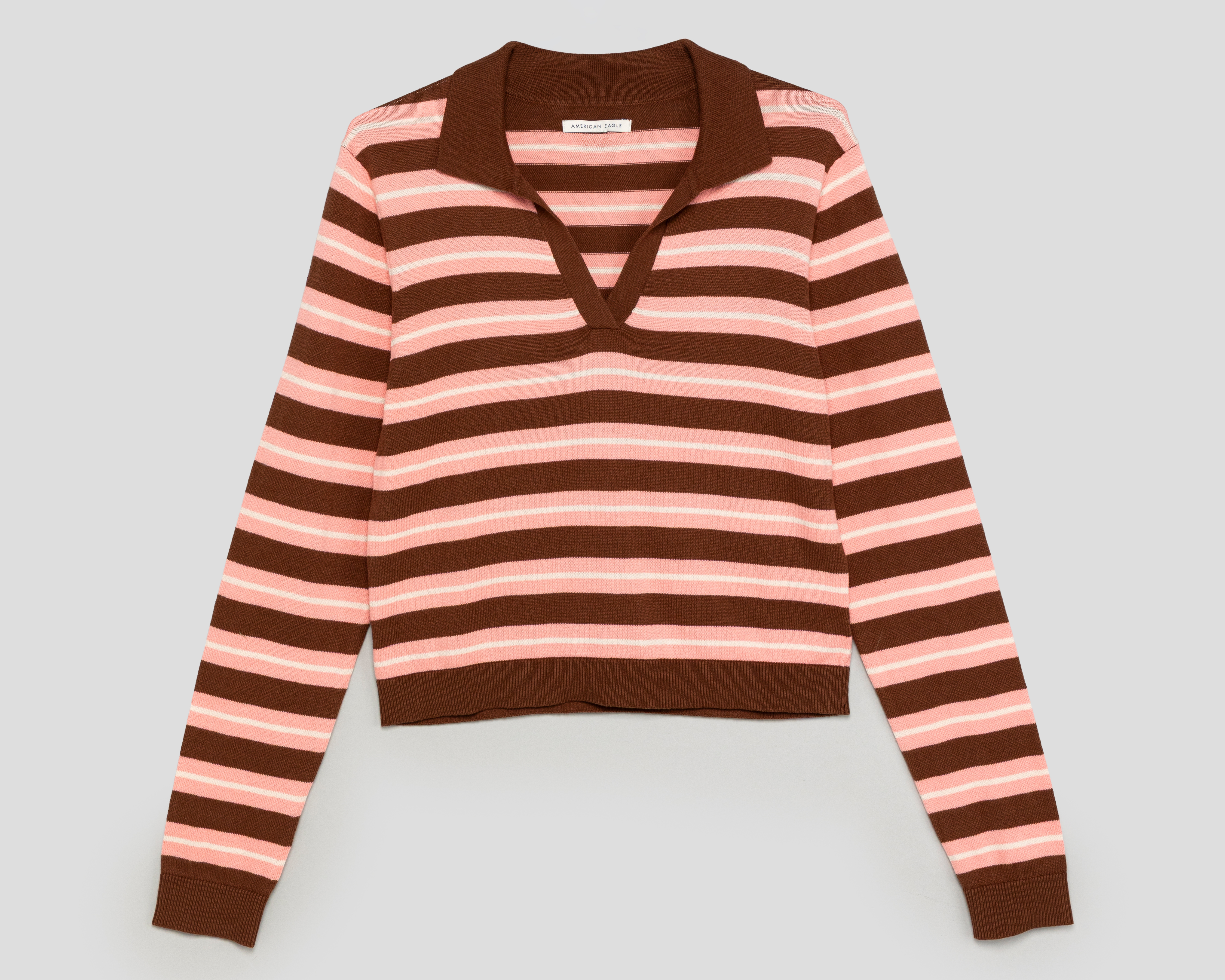 Suéter de Algodón Rayado American Eagle para Mujer