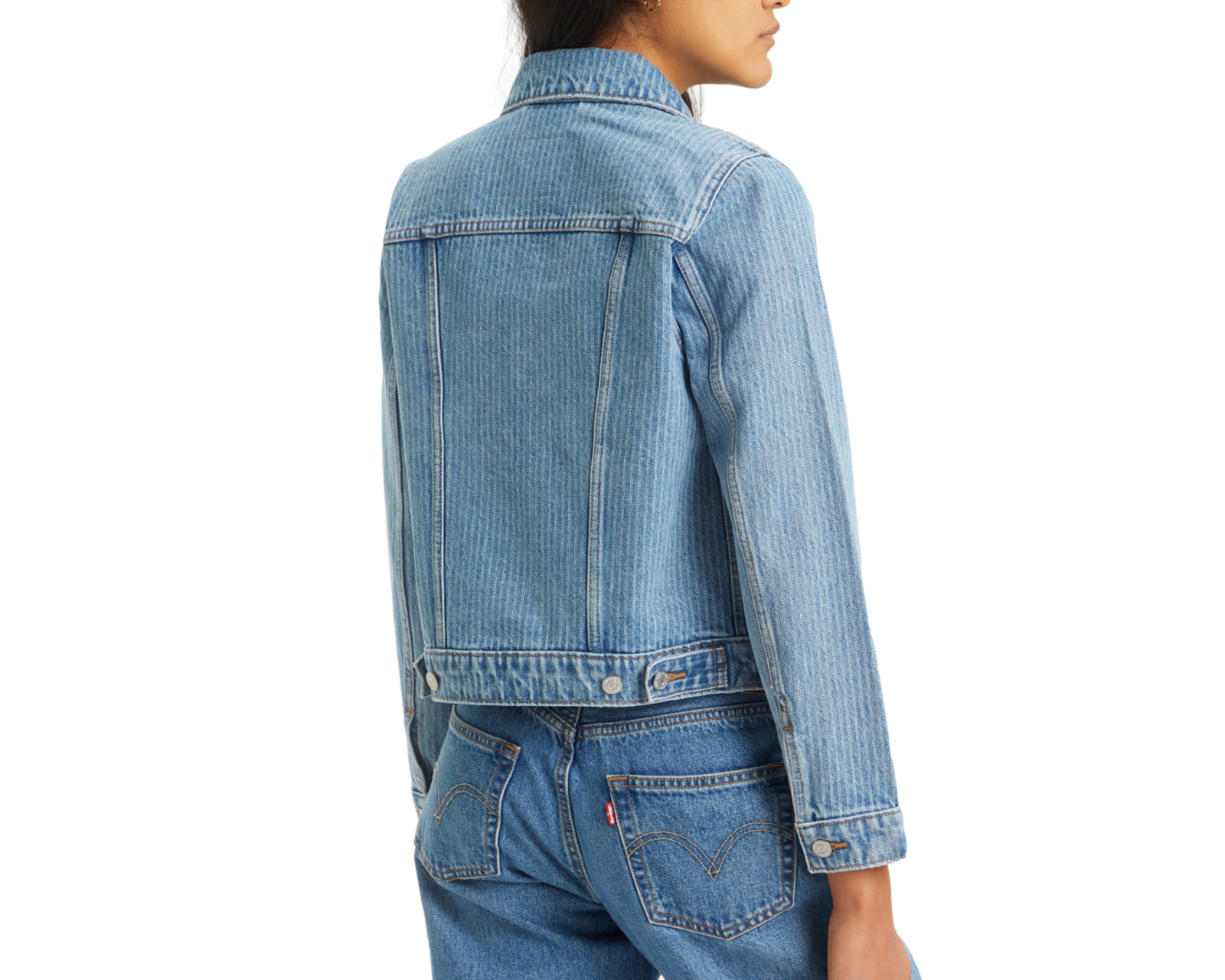 Foto 5 pulgar | Foto 4 | Chamarra de Mezclilla Azul Levi's para Mujer