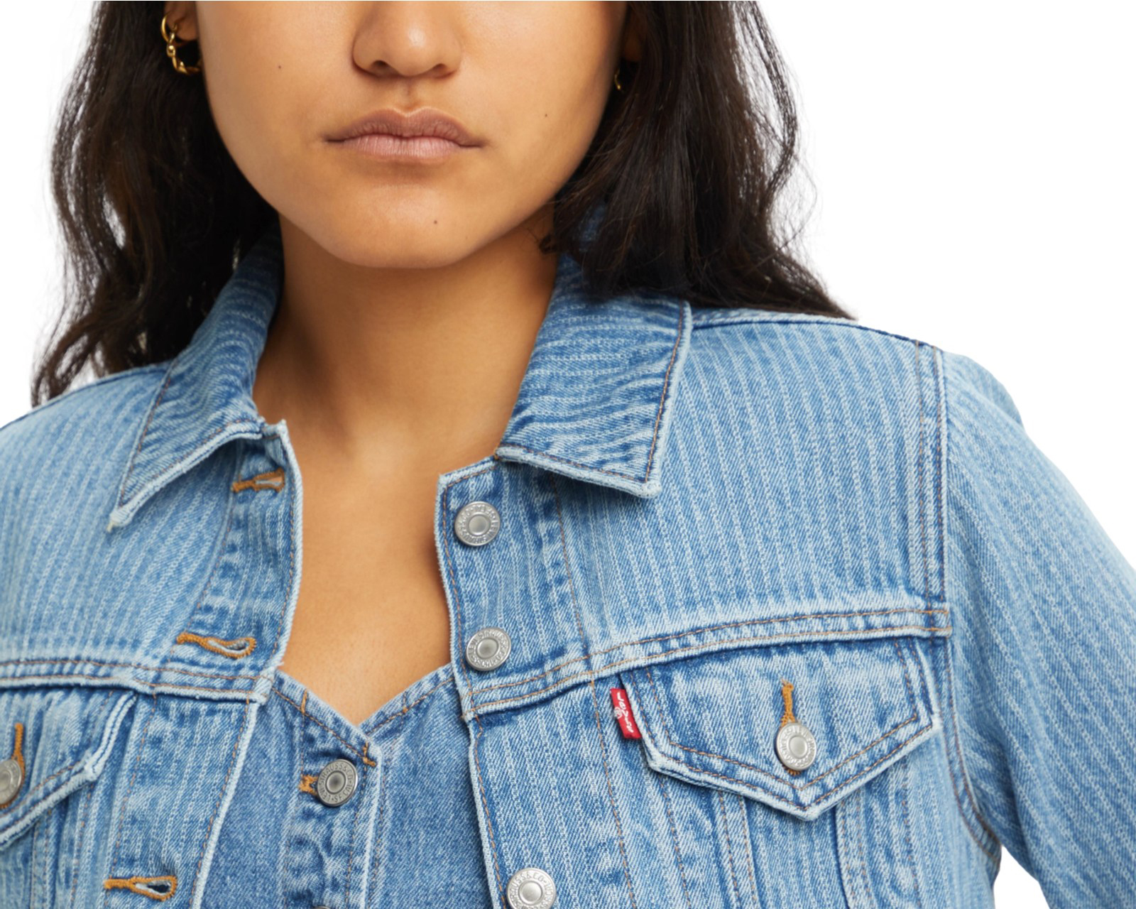 Foto 6 pulgar | Foto 5 | Chamarra de Mezclilla Azul Levi's para Mujer