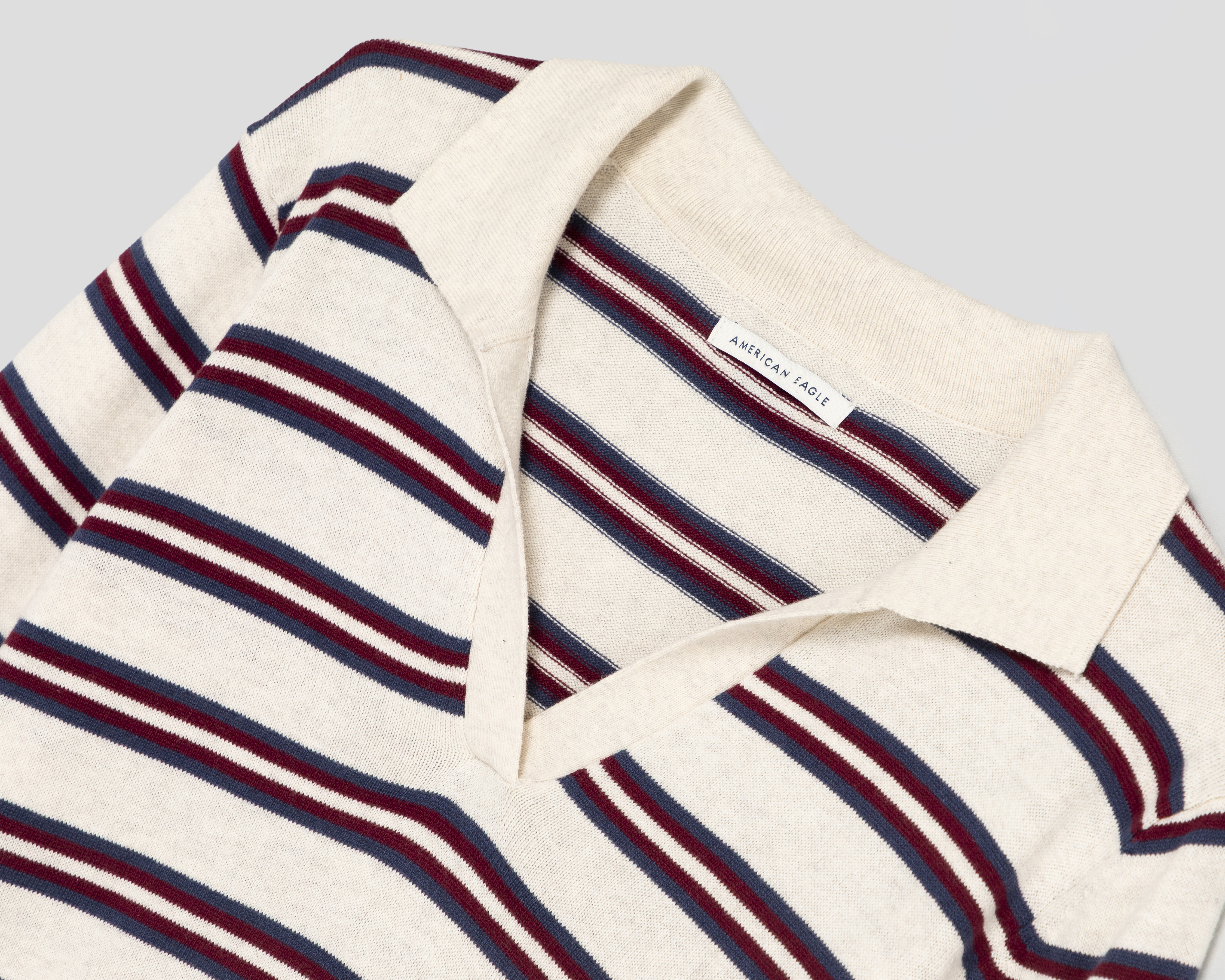 Foto 3 | Foto 3 | Suéter de Algodón a Rayas American Eagle para Mujer