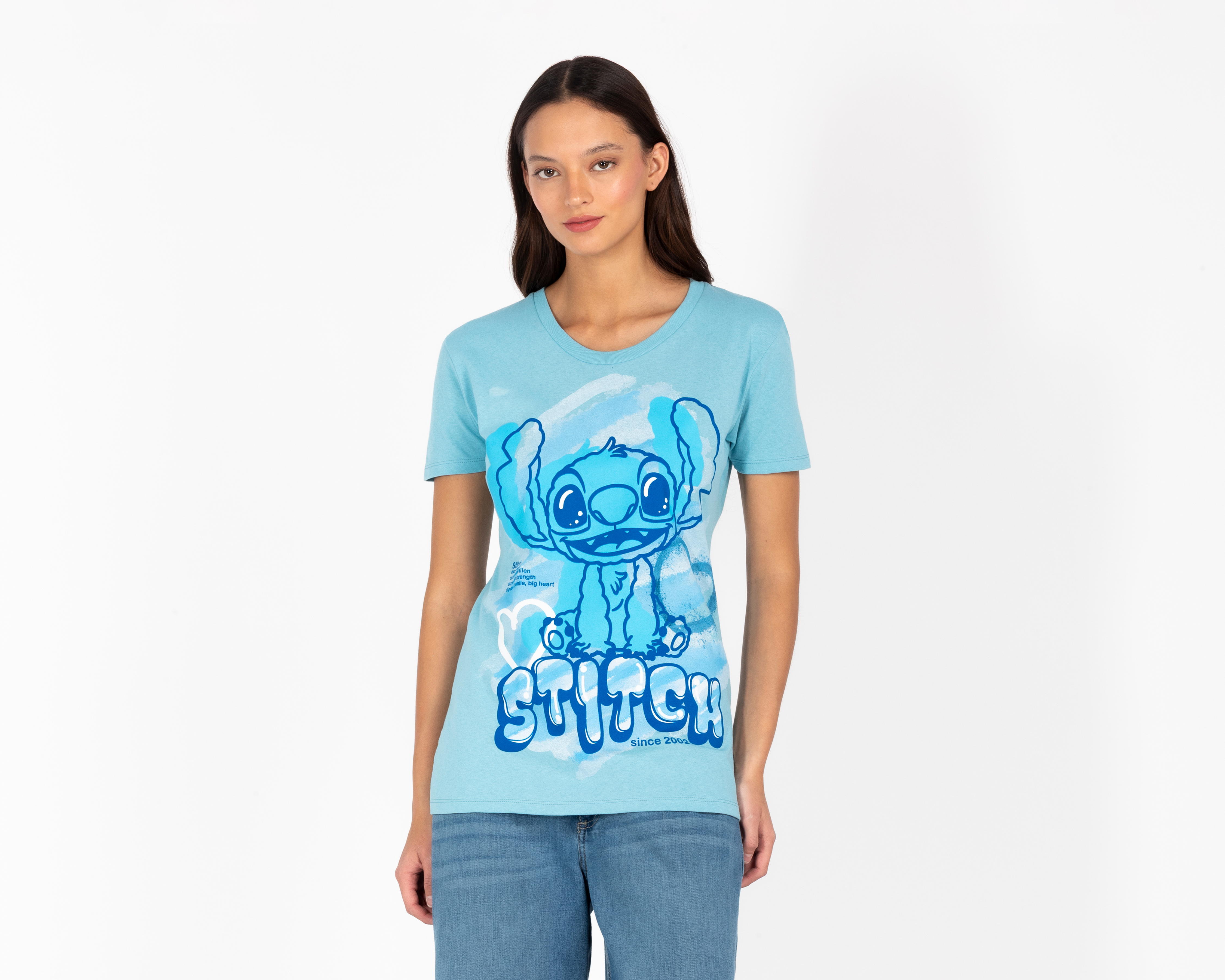 Playera Azul Disney Stitch Juvenil