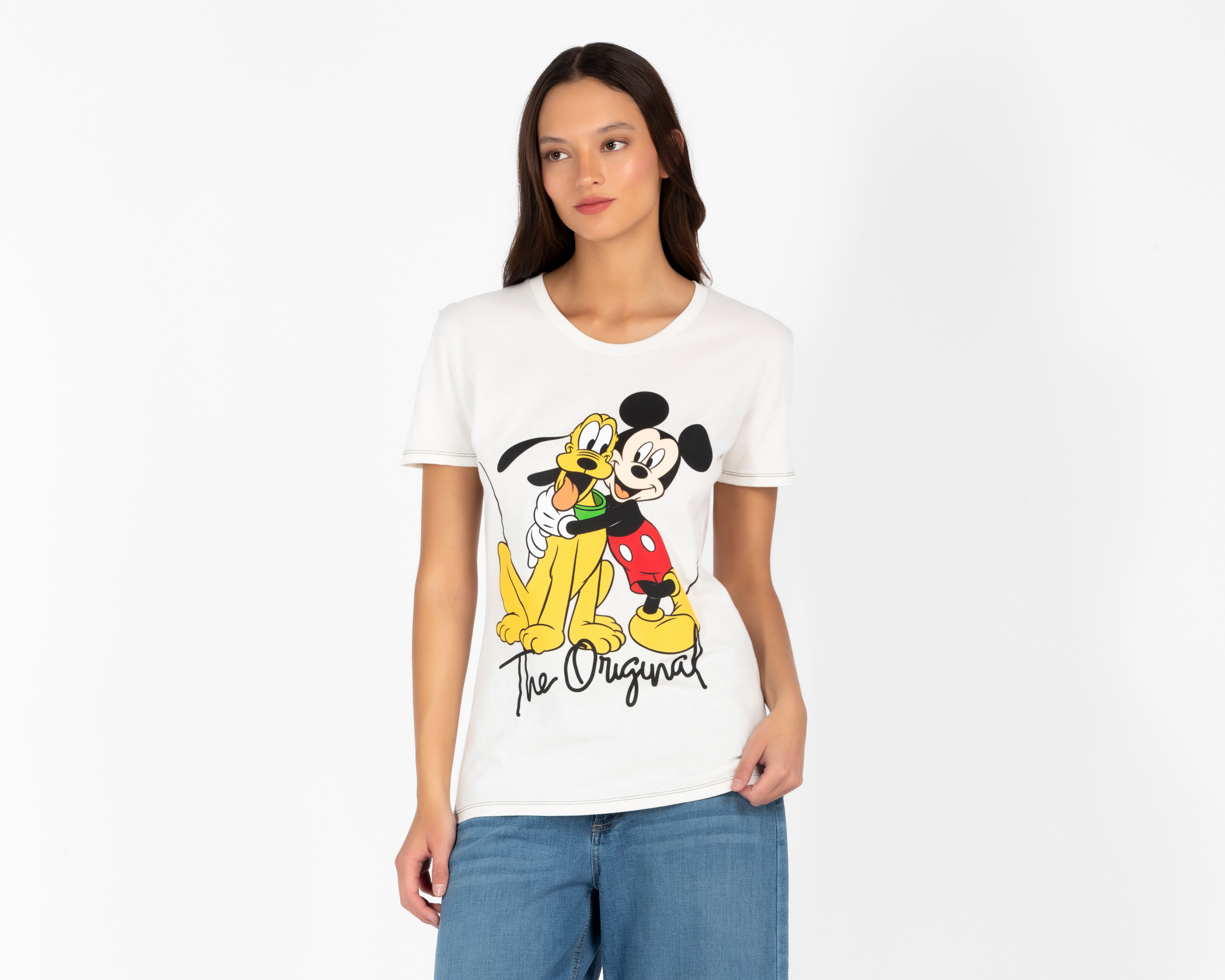 Foto 1 | Foto 1 | Playera Blanca Disney Juvenil