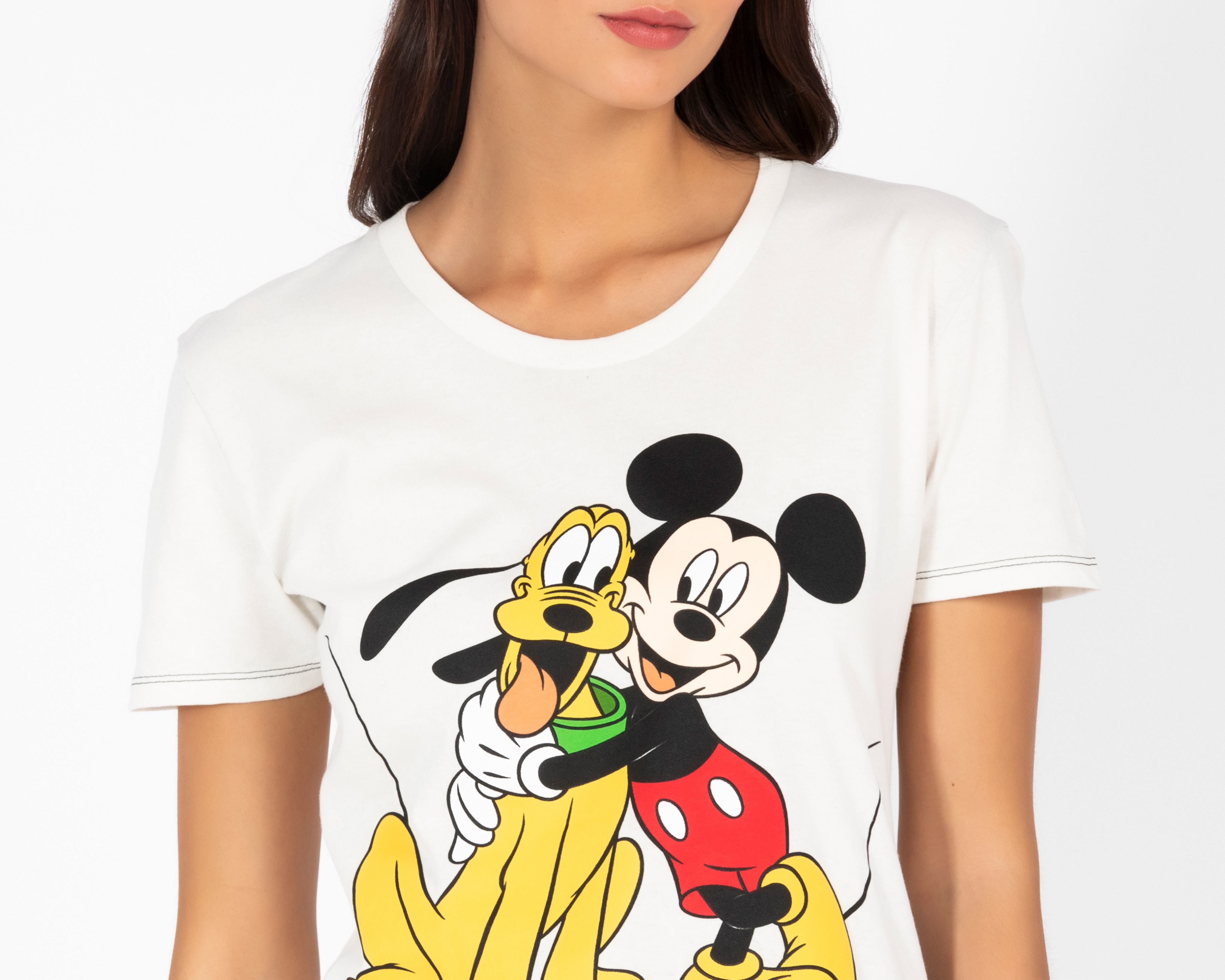 Foto 4 pulgar | Foto 3 | Playera Blanca Disney Juvenil