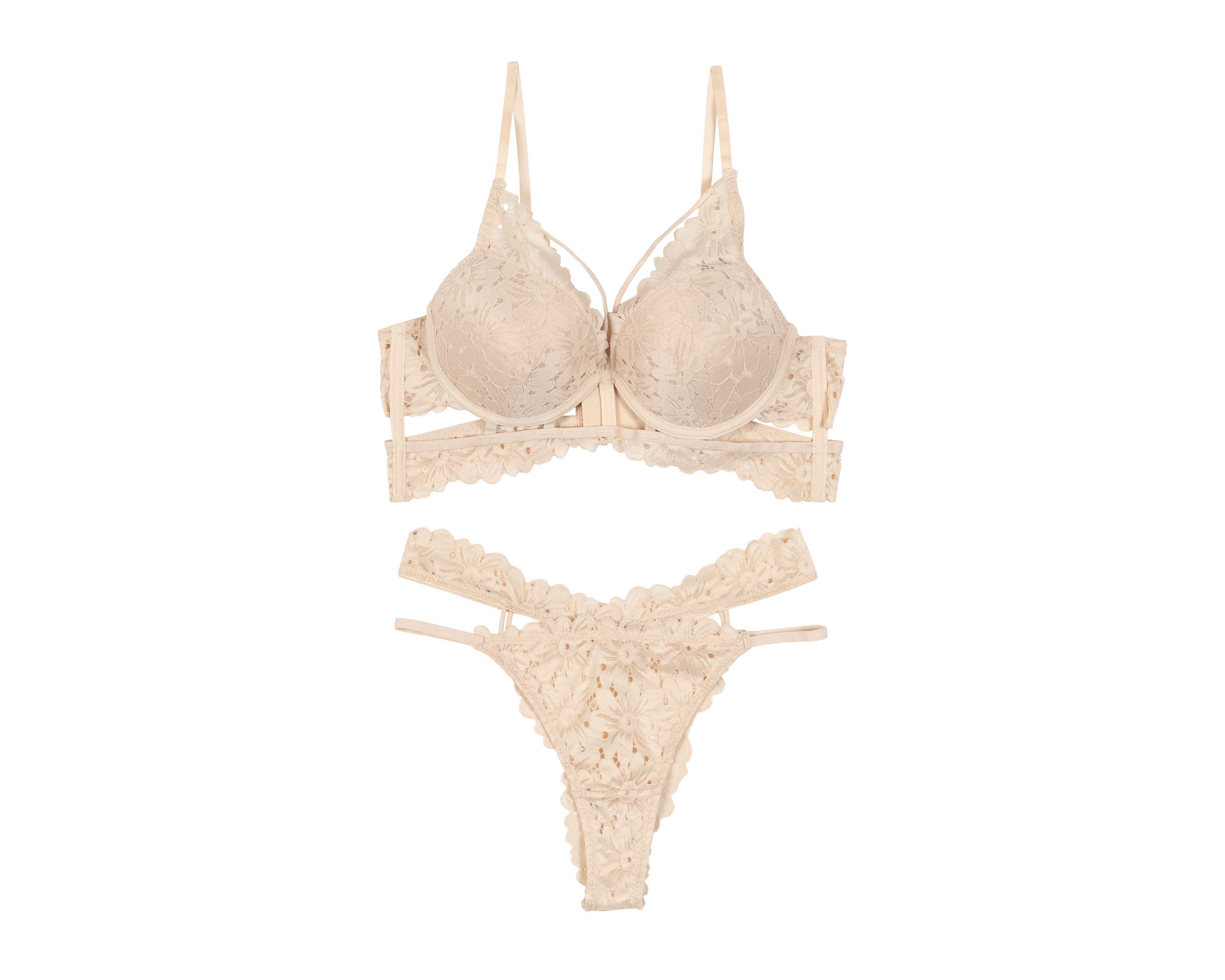 Foto 1 | Foto 1 | Coordinado de Encaje Frescura Copa Completa para Mujer 2 Piezas