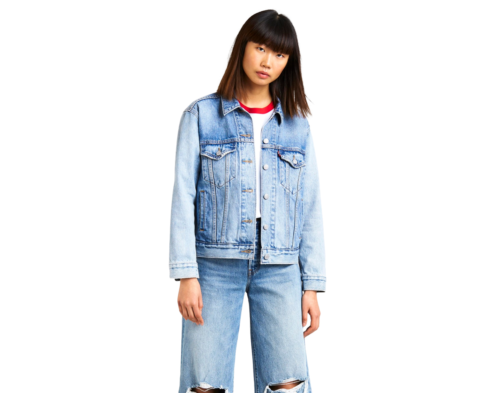 Foto 2 pulgar | Foto 1 | Chamarra de Algodón Trucker Levi's para Mujer