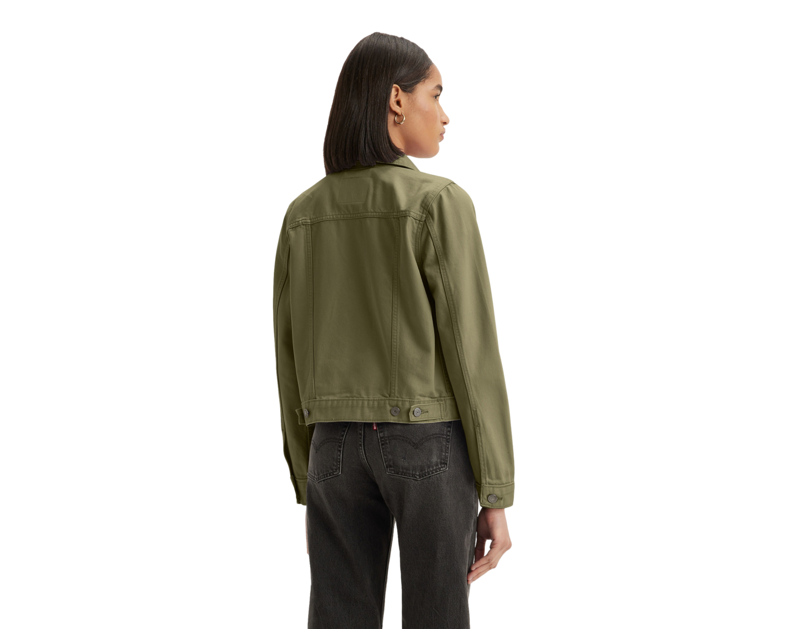 Foto 3 | Foto 3 | Chamarra de Algodón Verde Levi's para Mujer