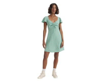 Foto 1 | Foto 1 | Vestido Casual Levi's Verde Floral Corto para Mujer