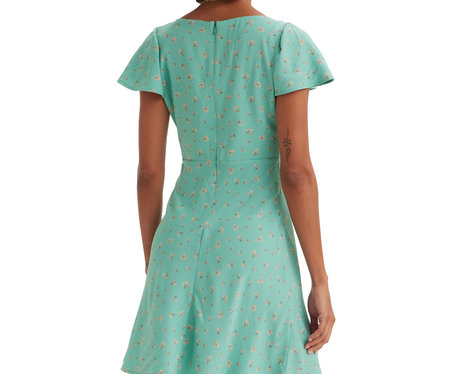 Foto 5 pulgar | Foto 4 | Vestido Casual Levi's Verde Floral Corto para Mujer