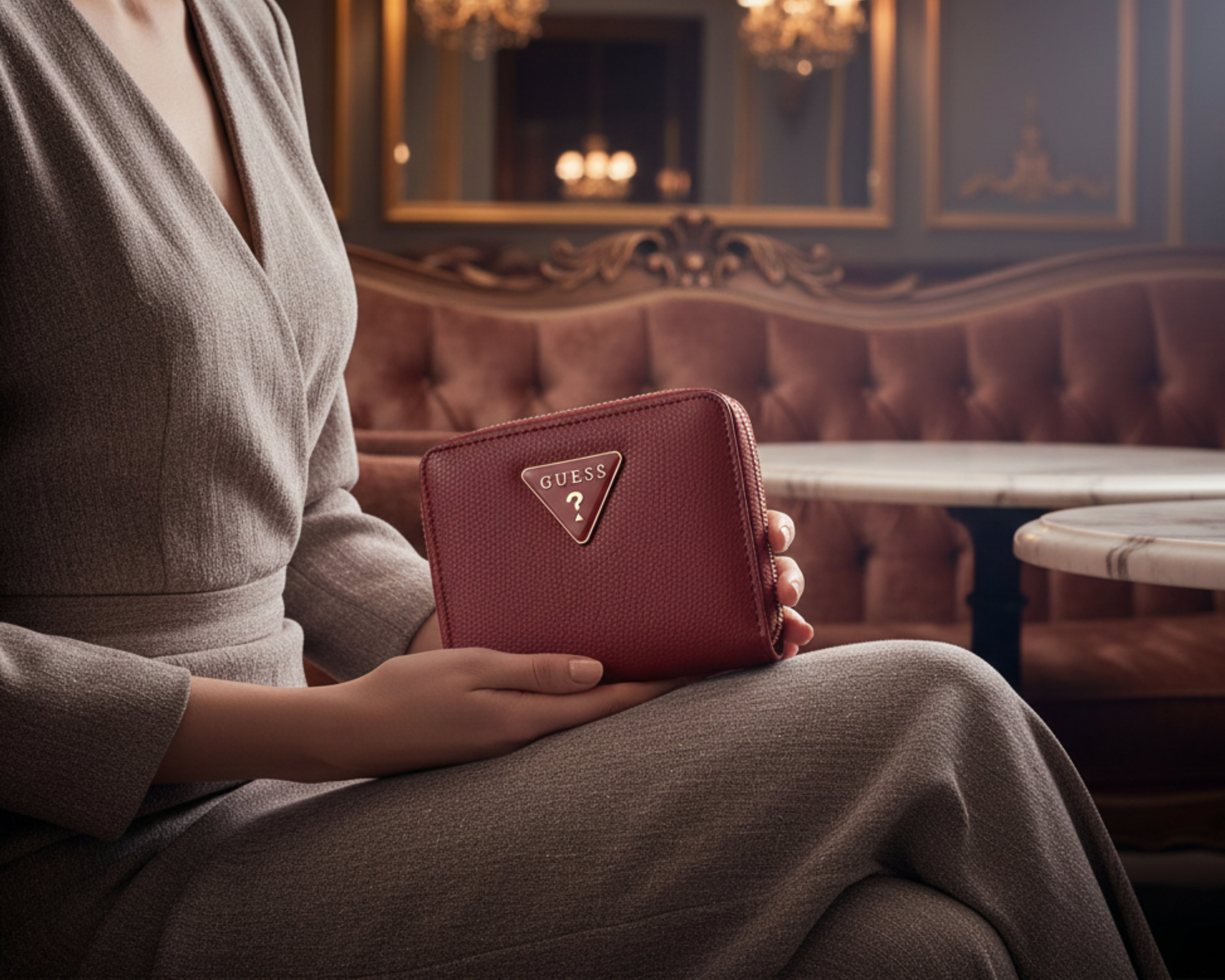 Foto 8 pulgar | Foto 7 | Cartera para Mujer Guess Roja