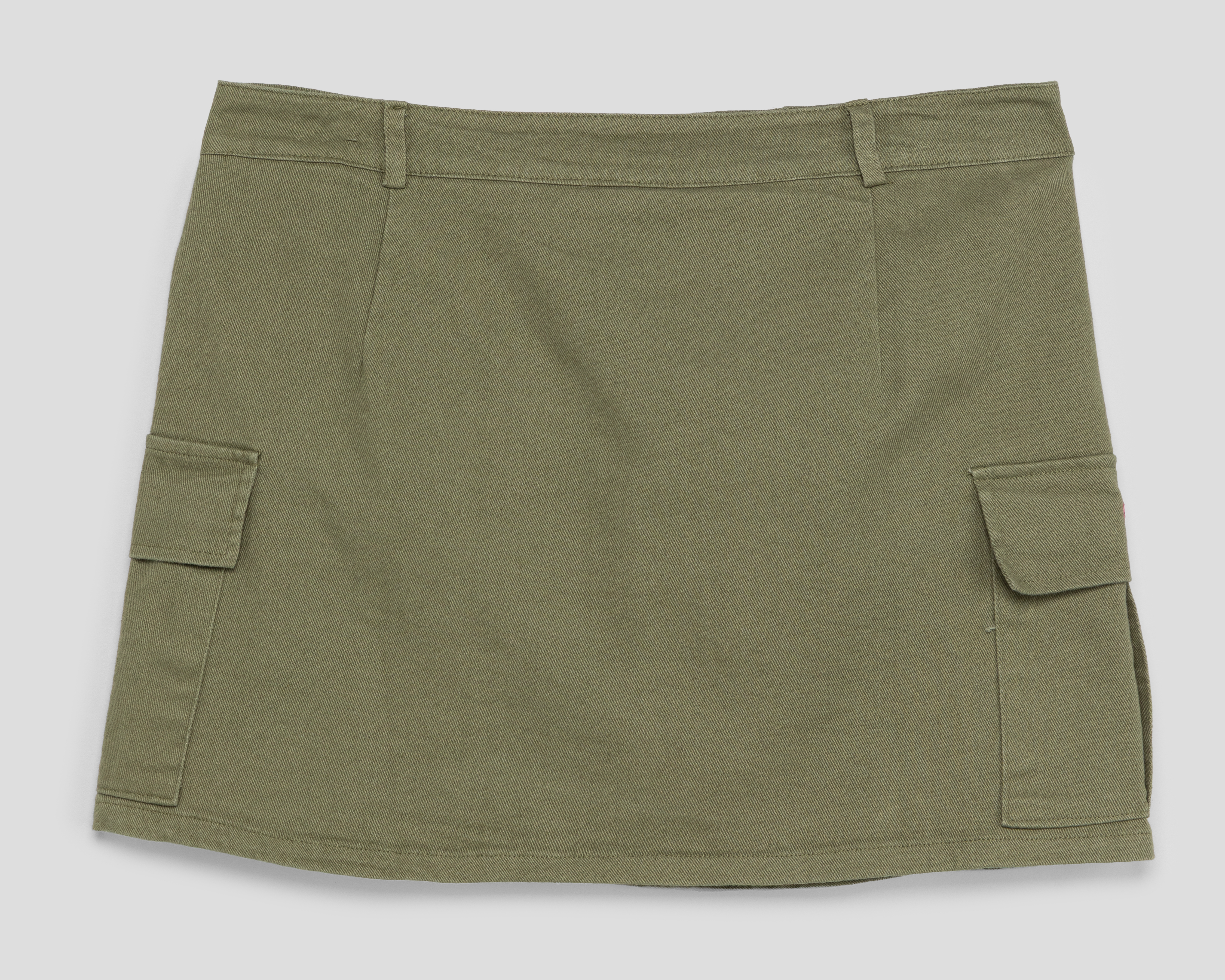 Foto 3 pulgar | Foto 2 | Falda Corta Forever 21 Olivo para Mujer