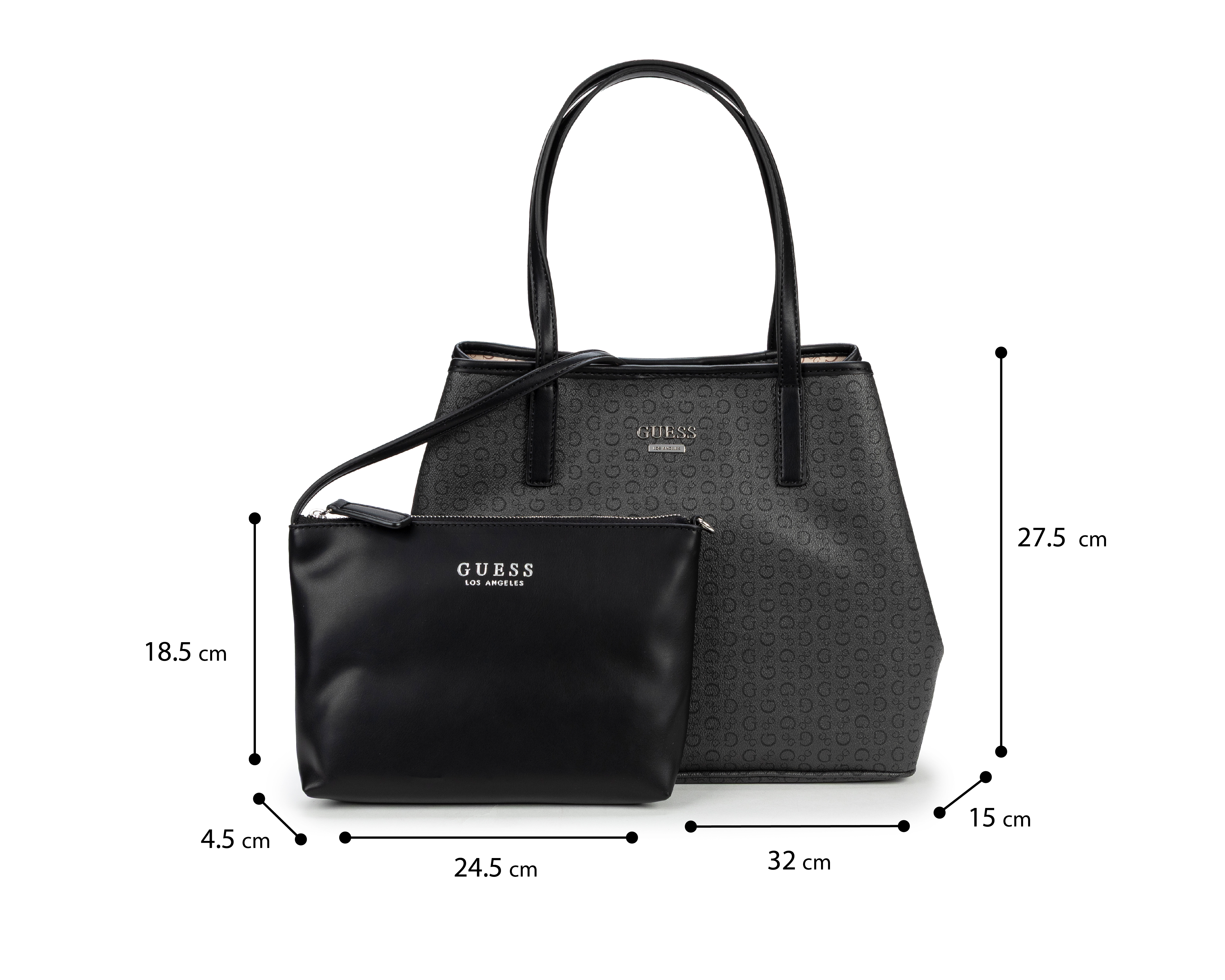 Foto 5 | Foto 5 | Bolsa de Hombro Guess Portini Trap con Bolso Pequeño