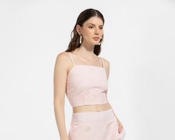 Crop Top Rosa Sahara Juvenil