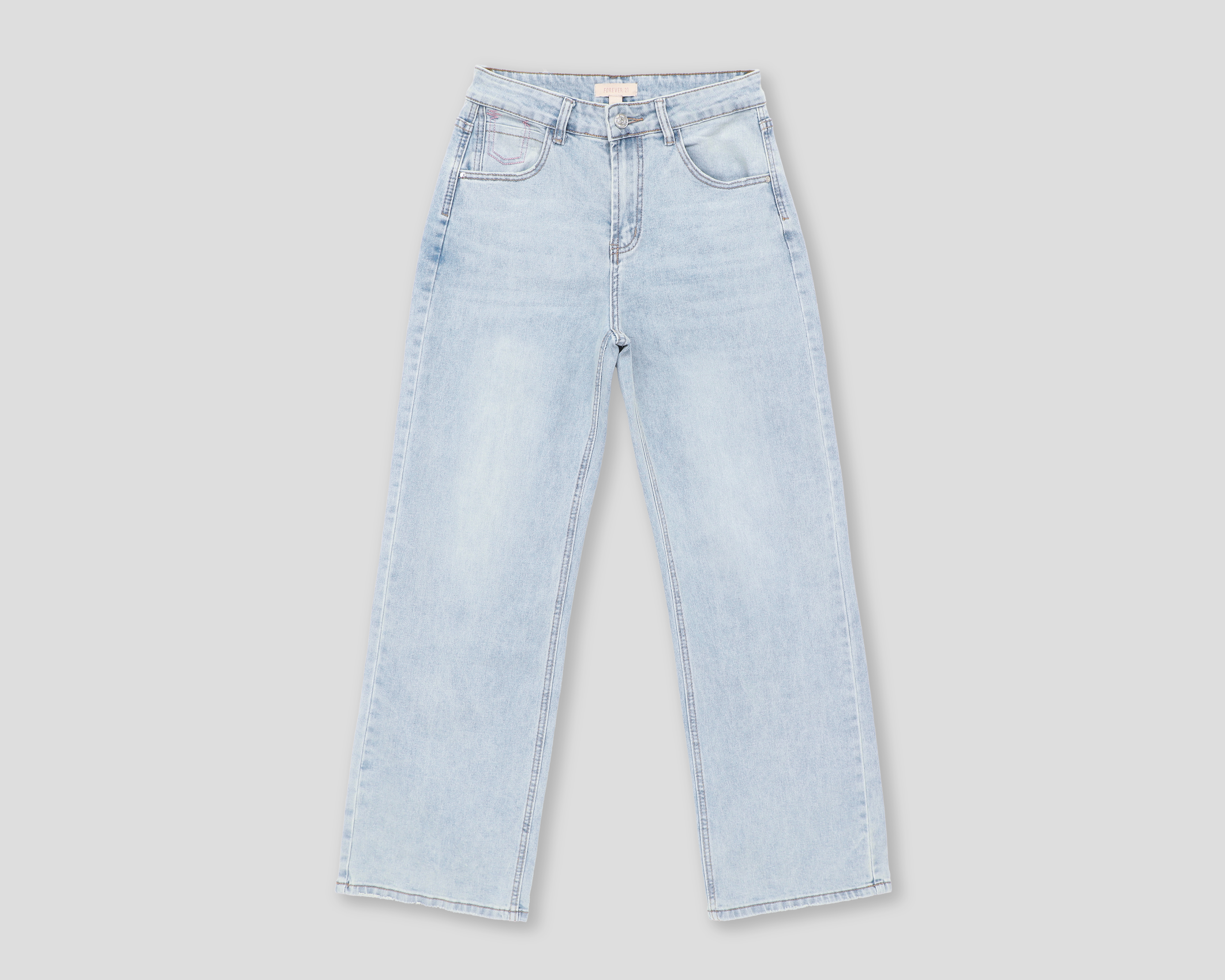 Foto 2 pulgar | Foto 1 | Jeans Regular Forever 21 para Mujer