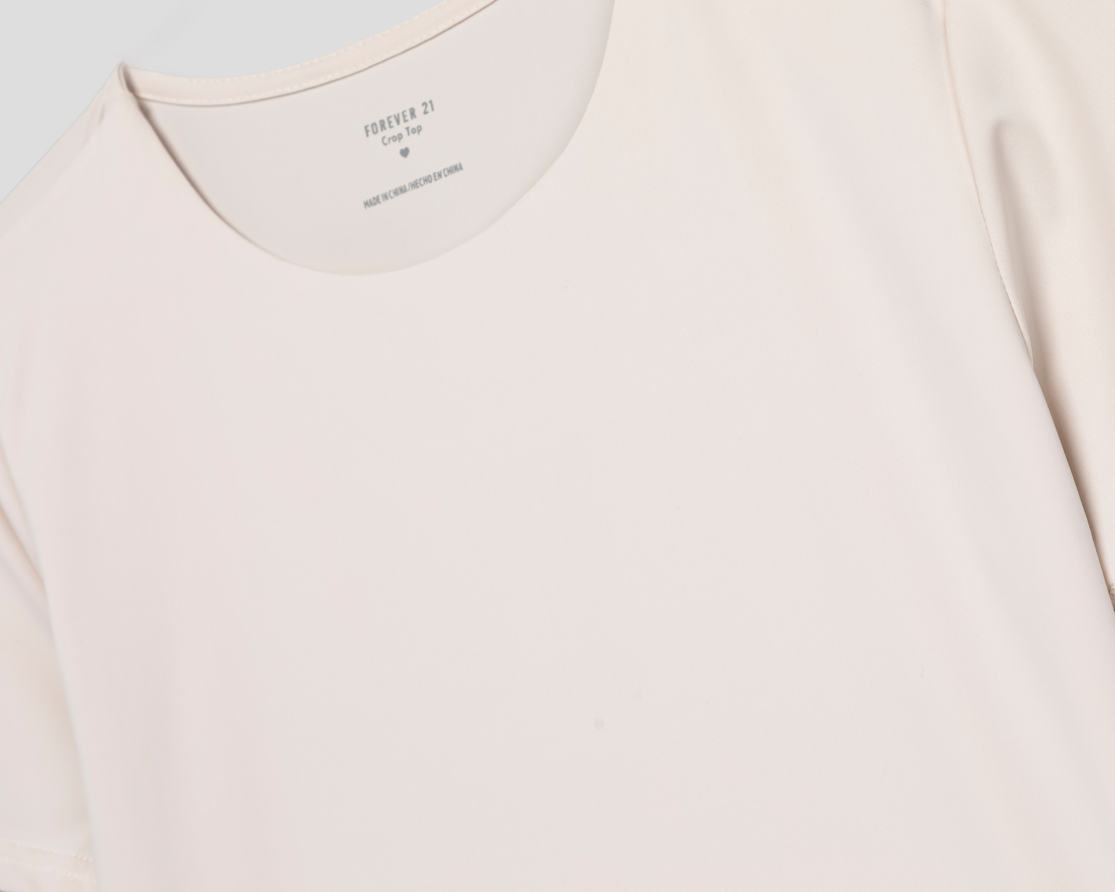 Foto 4 pulgar | Foto 3 | Crop Top Hueso Forever 21 para Mujer