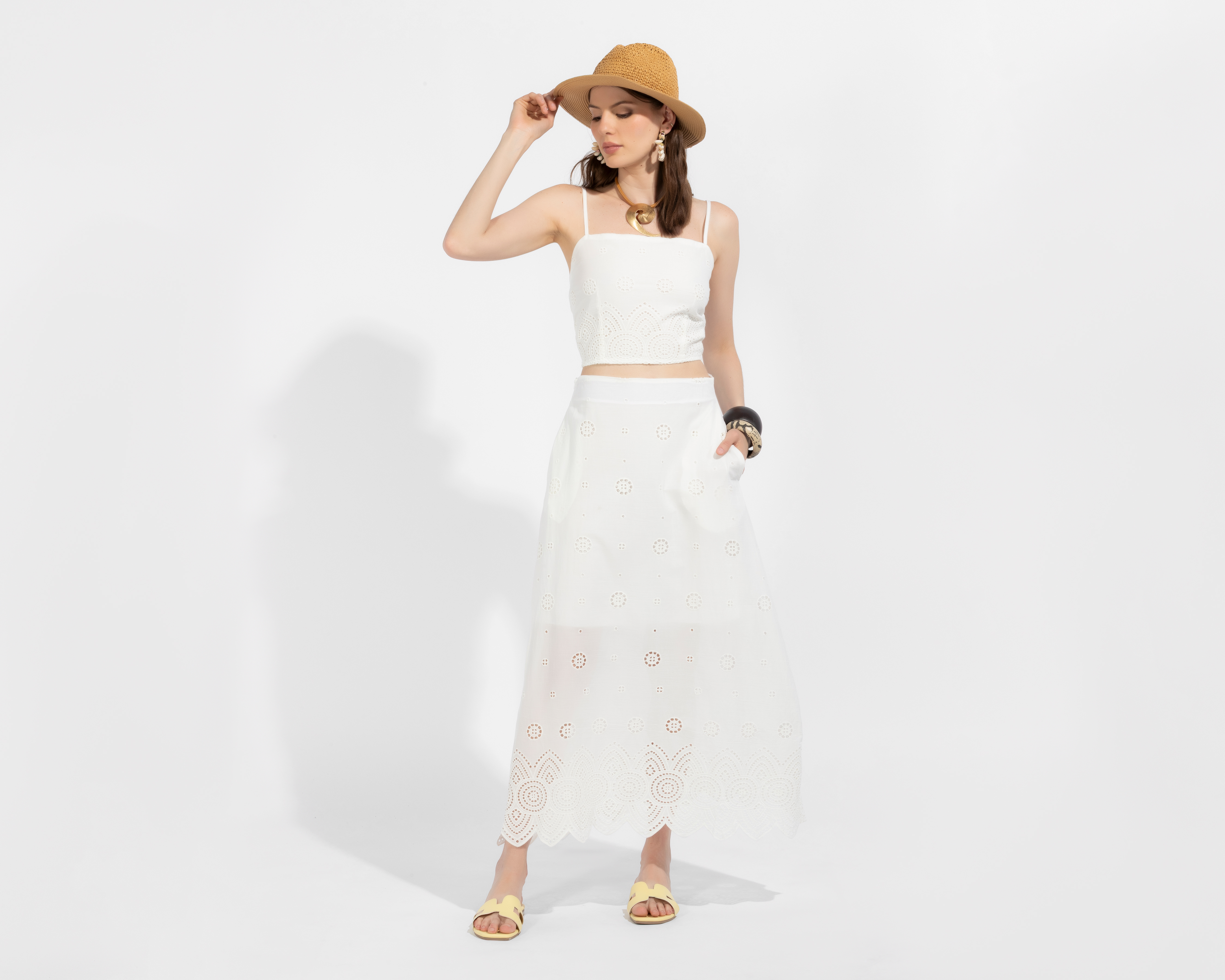 Foto 2 | Foto 2 | Crop Top Blanco Sahara Juvenil