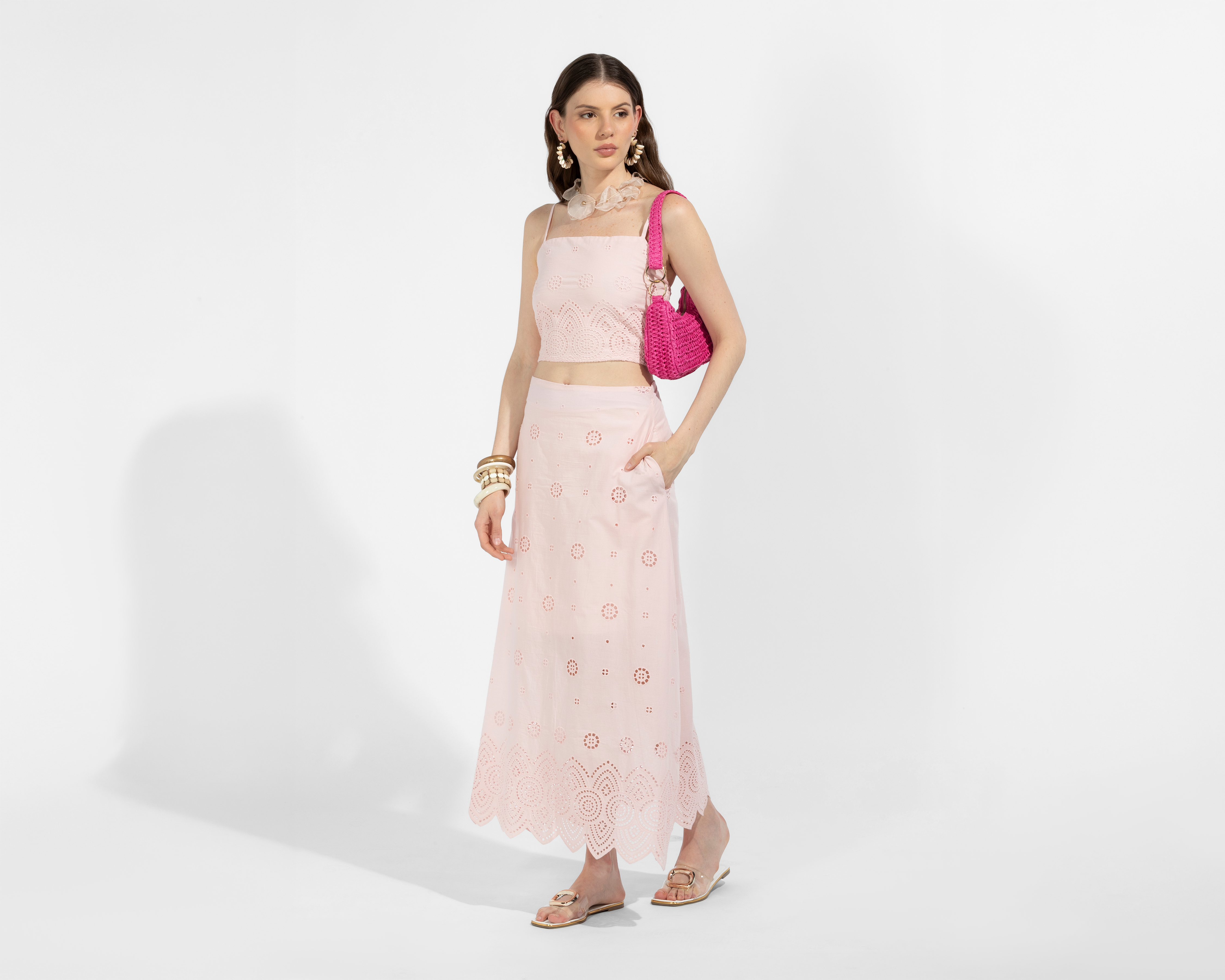 Foto 2 | Foto 2 | Falda Larga Sahara Rosa Juvenil