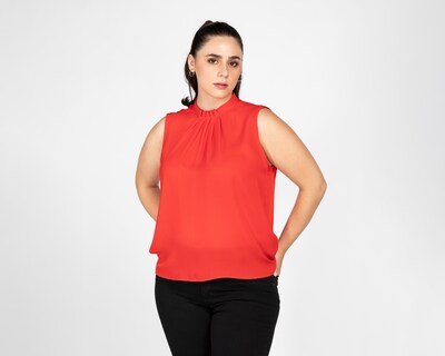 Foto 1 | Foto 1 | Blusa Sahara sin Mangas con Plisado