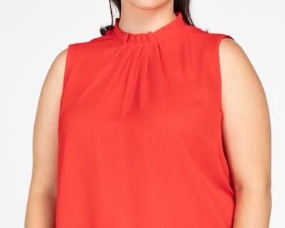 Foto 4 | Foto 4 | Blusa Sahara sin Mangas con Plisado