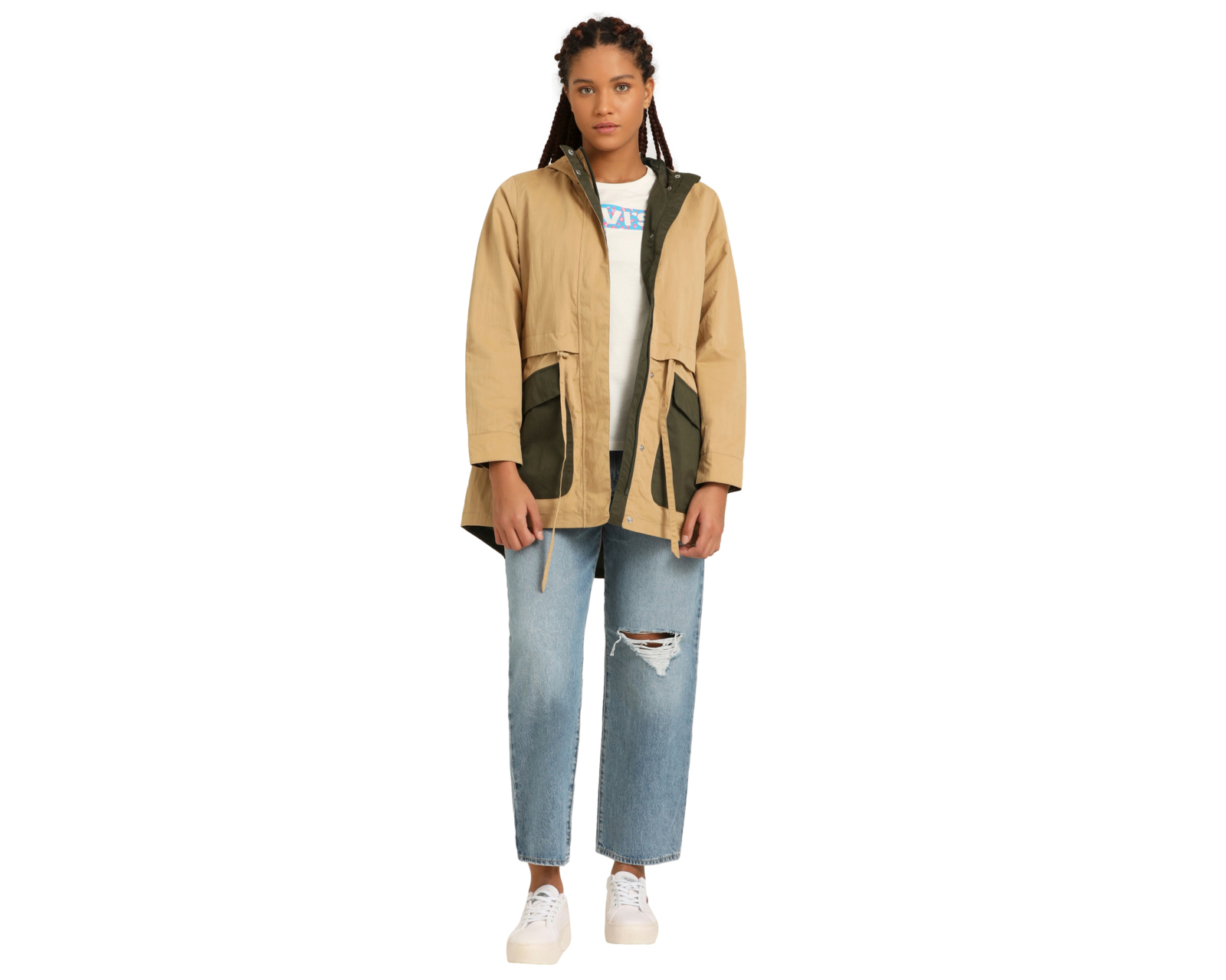 Foto 5 | Foto 5 | Chamarra Caqui Levi's para Mujer