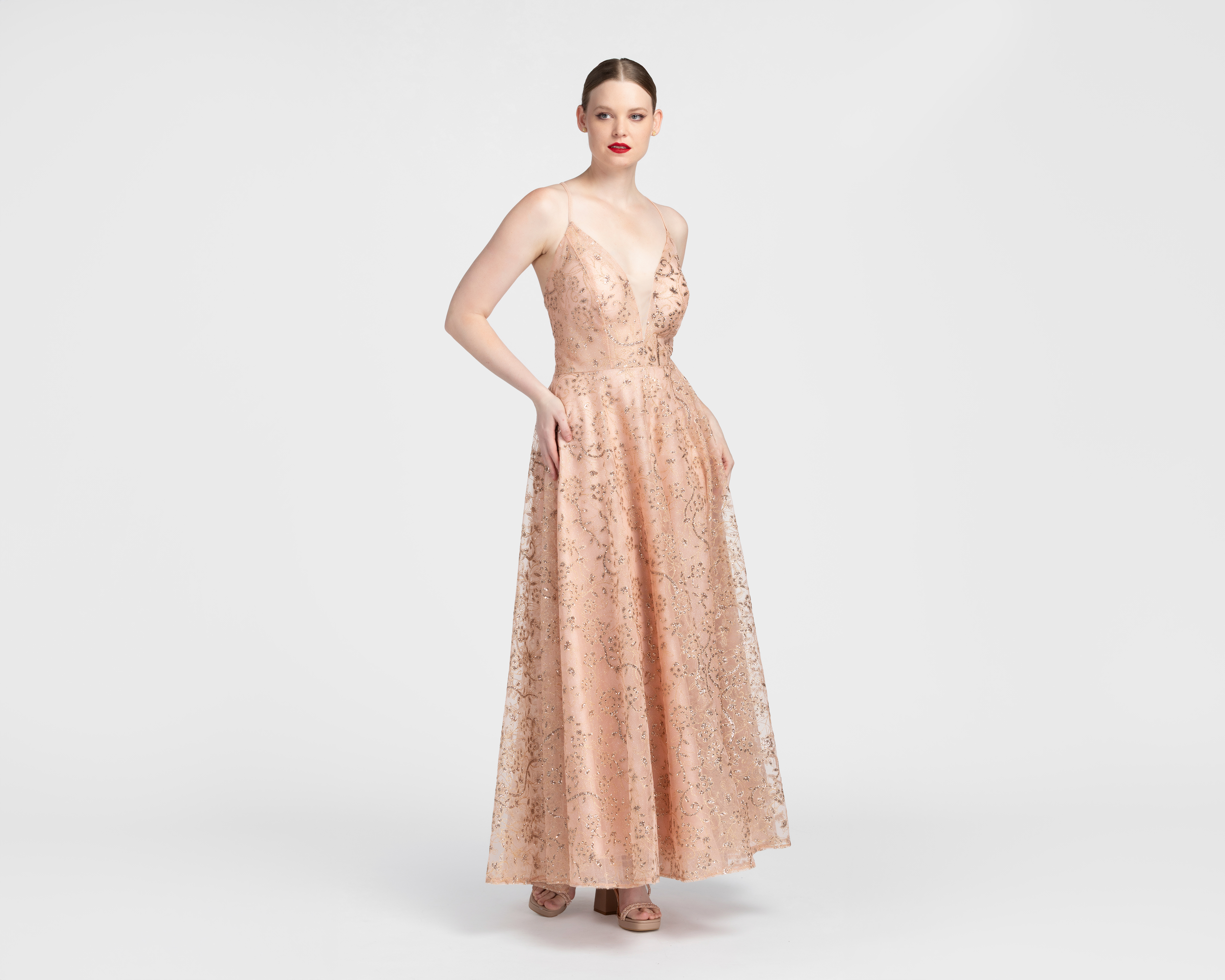 Vestido de Fiesta Sienteme con Tirantes Largo Juvenil