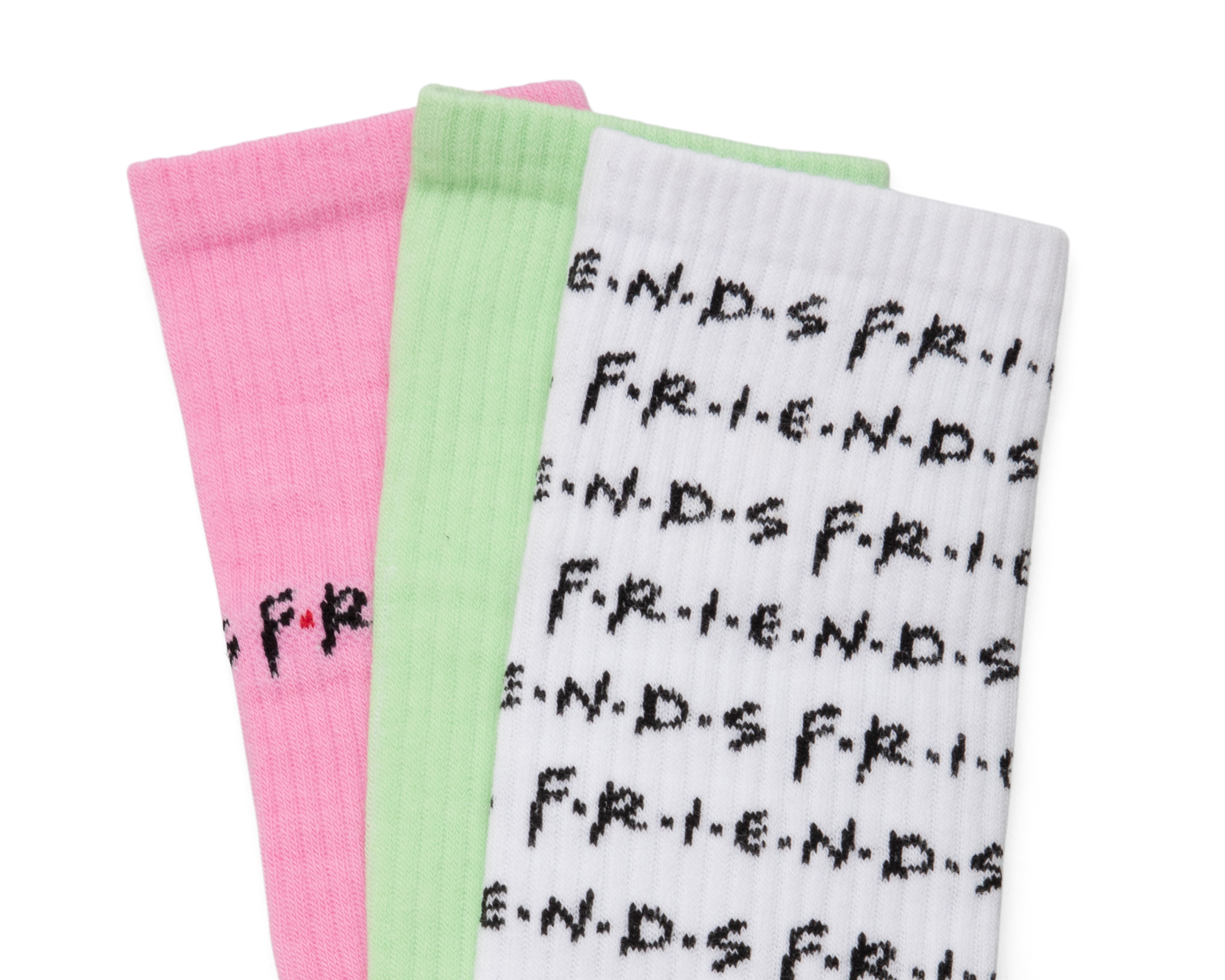 Foto 2 | Foto 2 | Calcetas Cortas Friends para Mujer 3 Pares