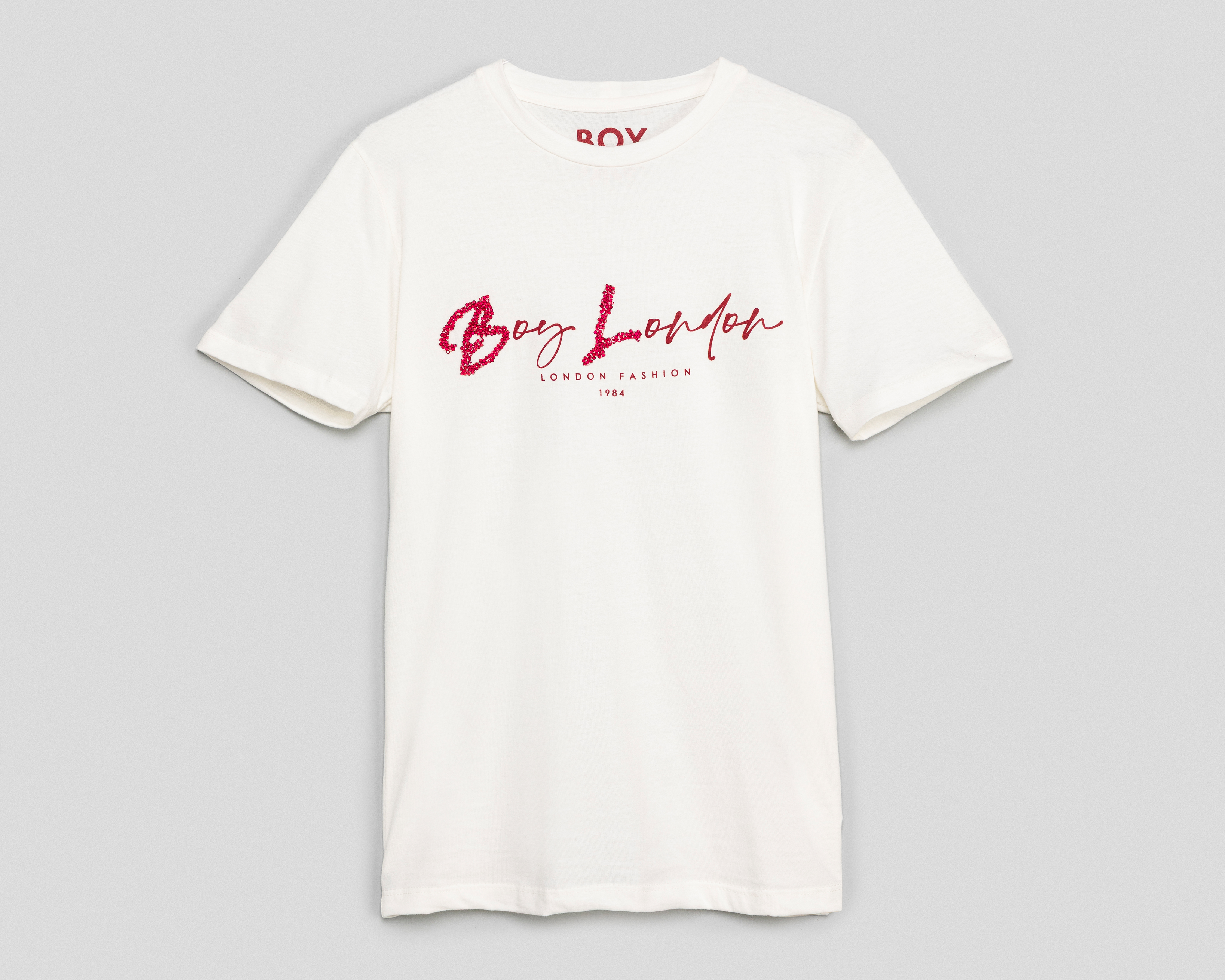 Foto 2 pulgar | Foto 1 | Playera Blanca Boy London Juvenil