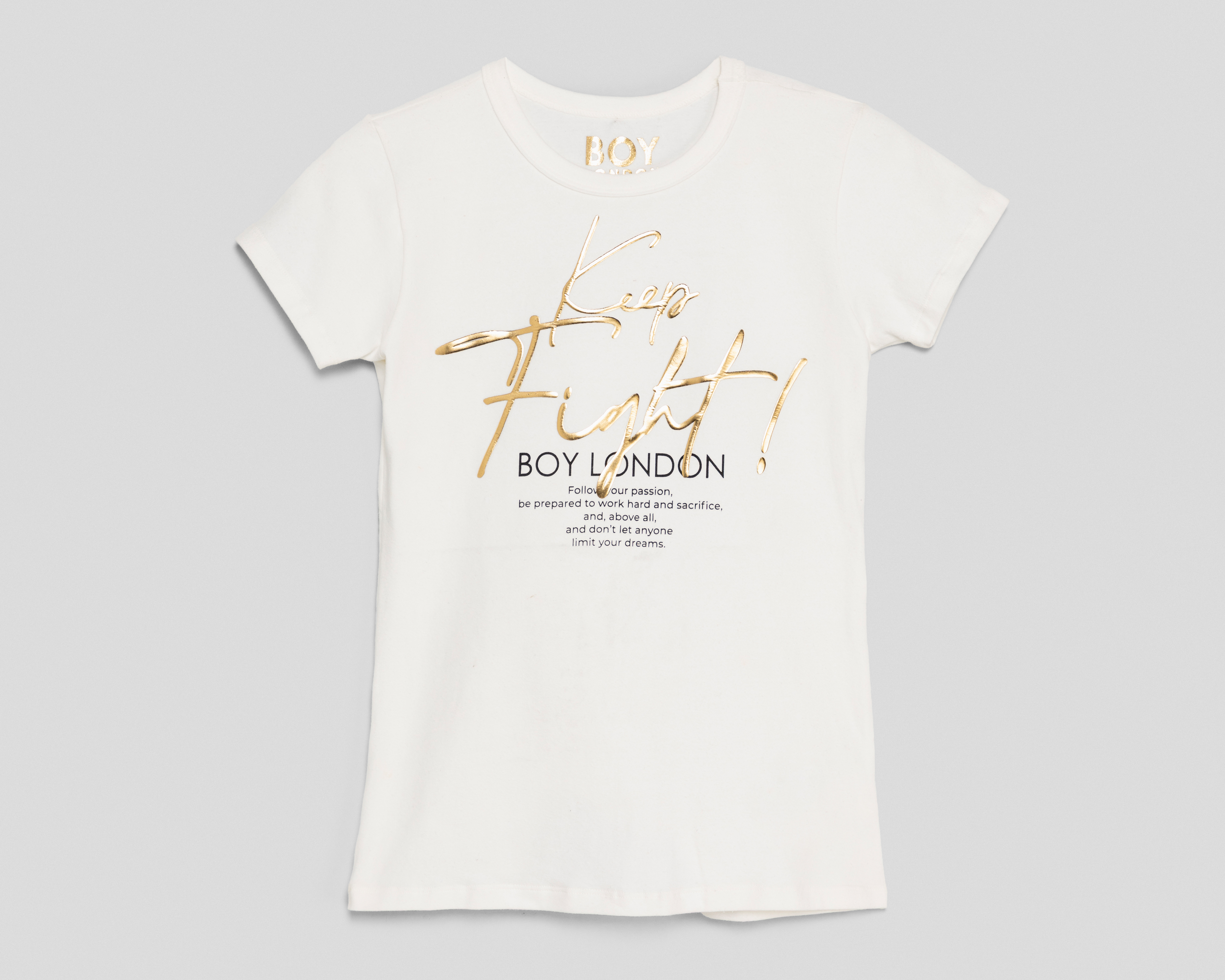 Foto 1 | Foto 1 | Playera con Letras Doradas Boy London para Mujer