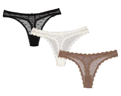 Foto 2 | Foto 2 | Tanga de Encaje Frescura para Mujer 3 Piezas