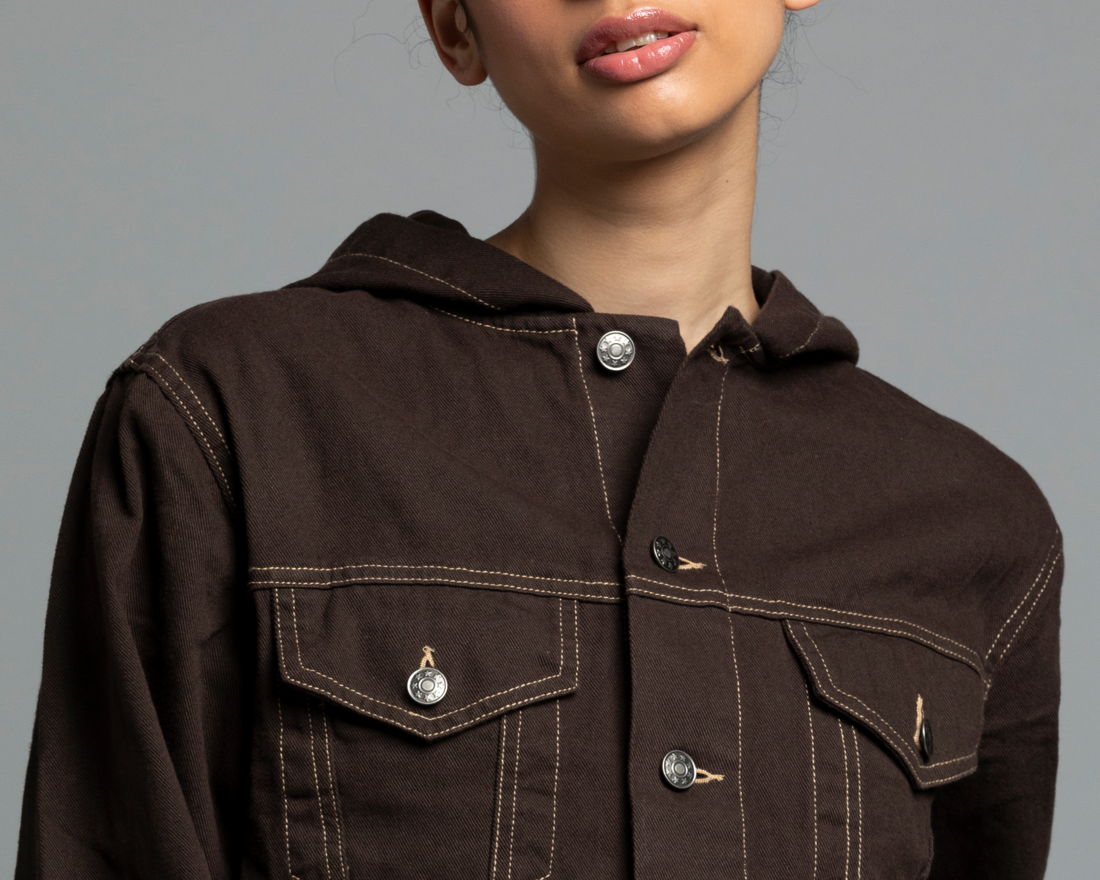 Foto 4 | Foto 4 | Chamarra de Algodón con Capucha Strona para Mujer