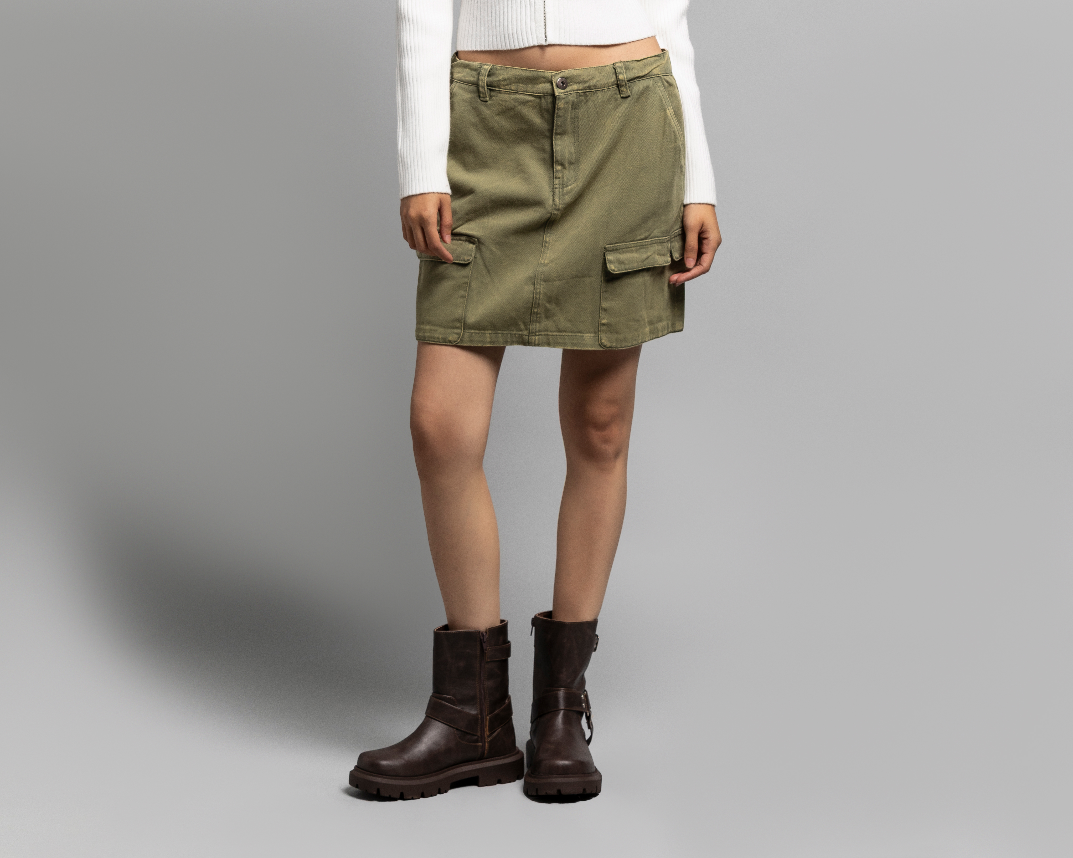 Foto 2 | Foto 2 | Falda Corta Strona Verde para Mujer