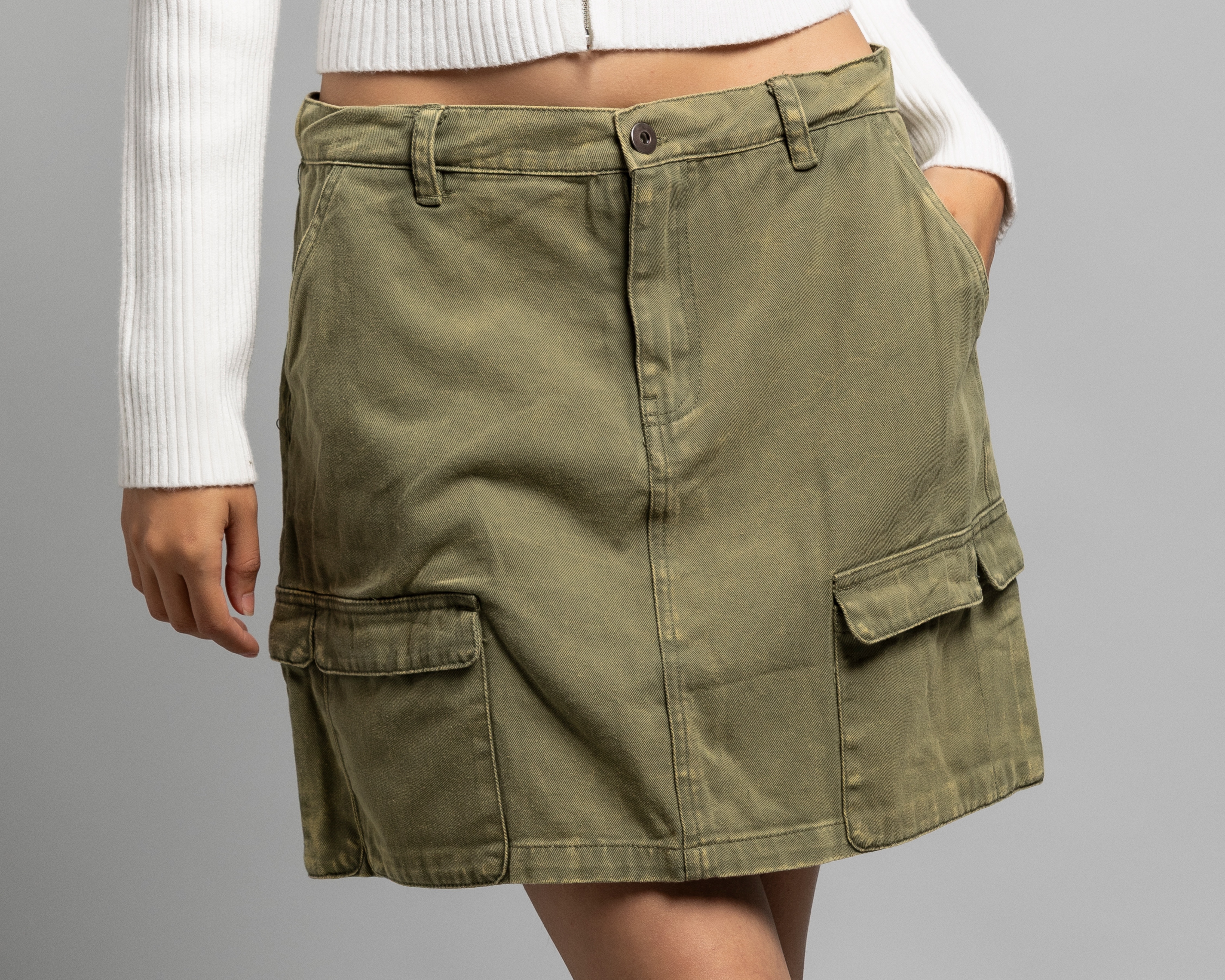 Foto 4 | Foto 4 | Falda Corta Strona Verde para Mujer