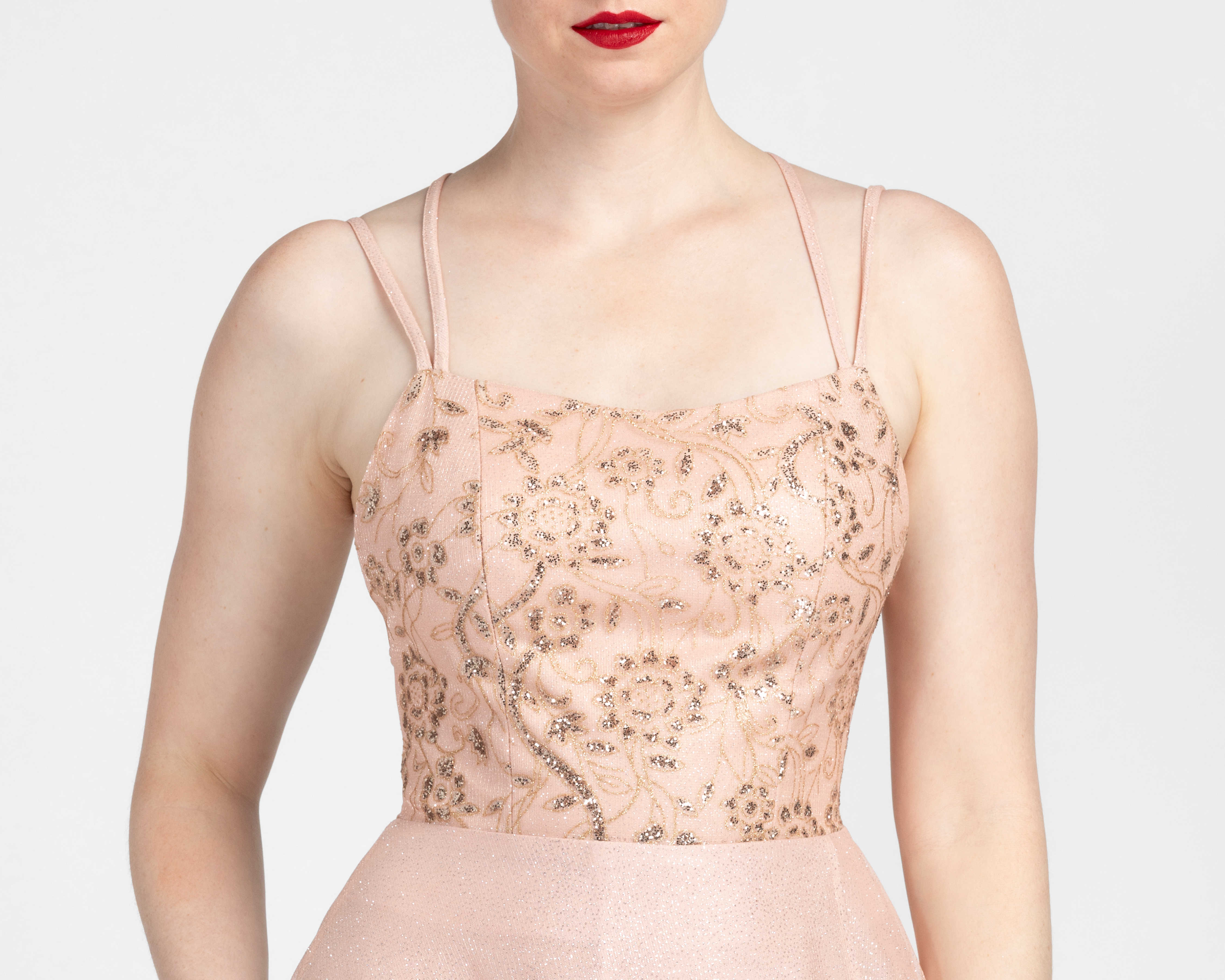 Foto 4 | Foto 4 | Vestido de Noche Sienteme de Tirantes con Brillos Largo para Mujer