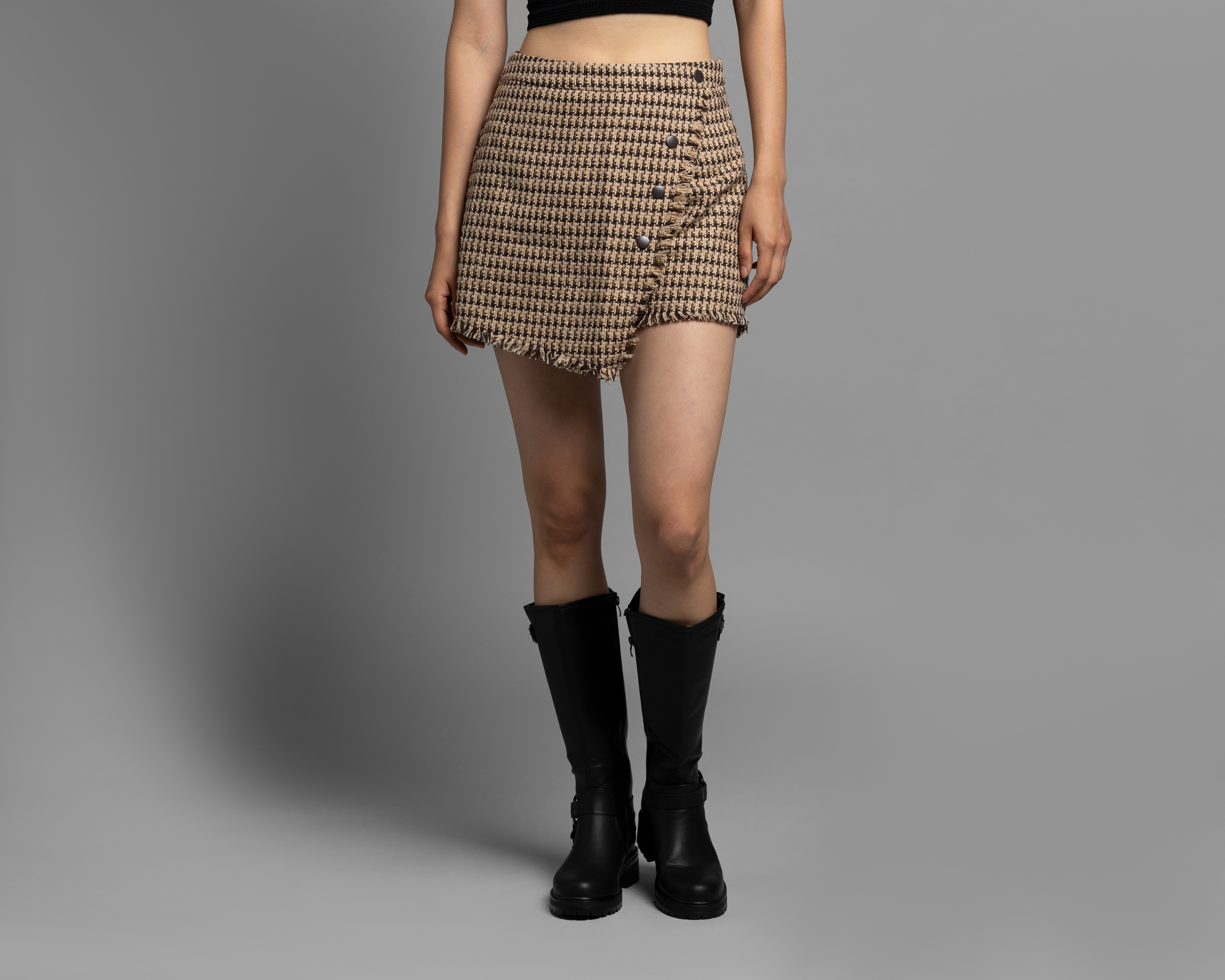 Foto 2 | Foto 2 | Falda Corta Strona a Cuadros para Mujer