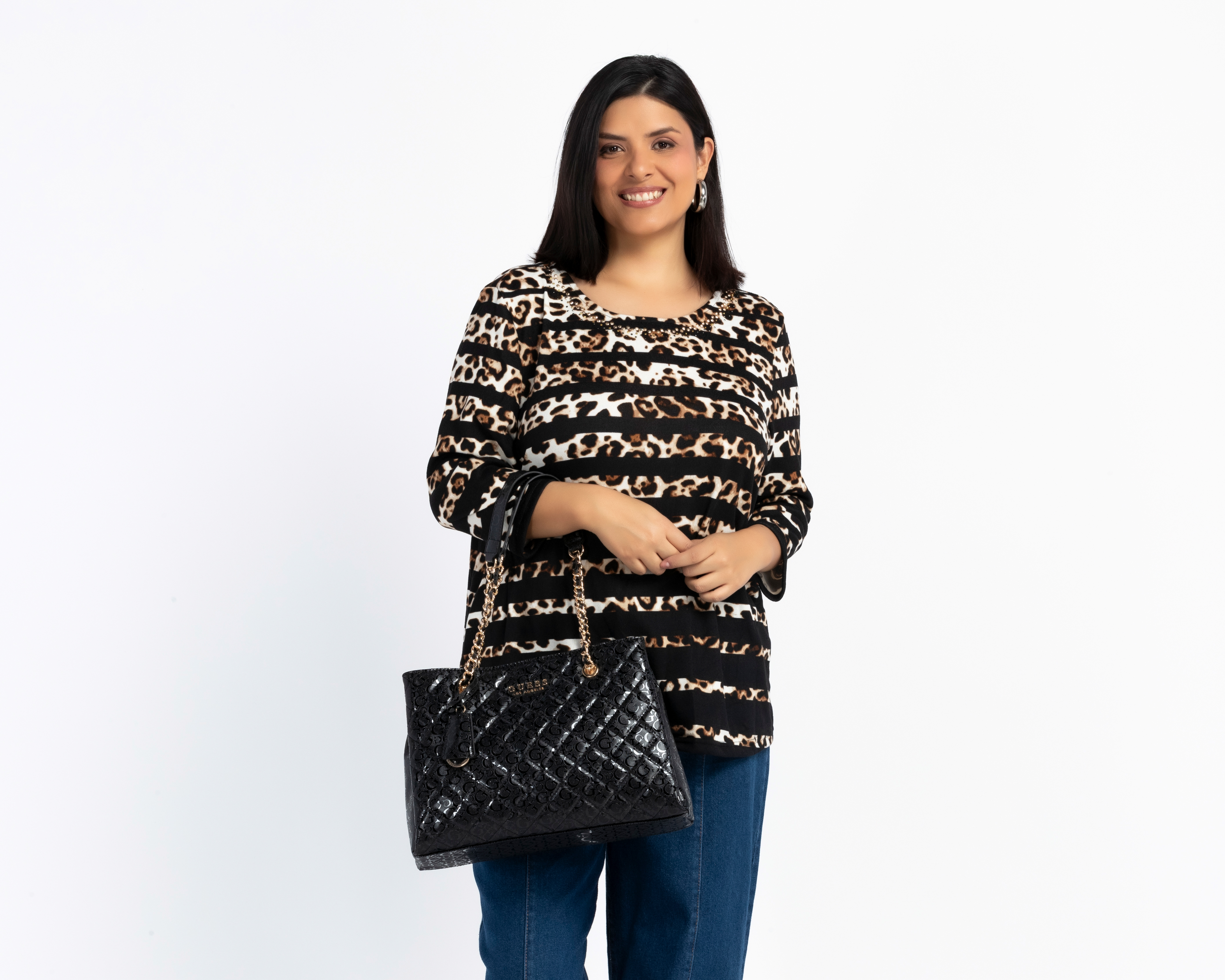 Foto 7 pulgar | Foto 6 | Bolsa de Mano Guess Brooker