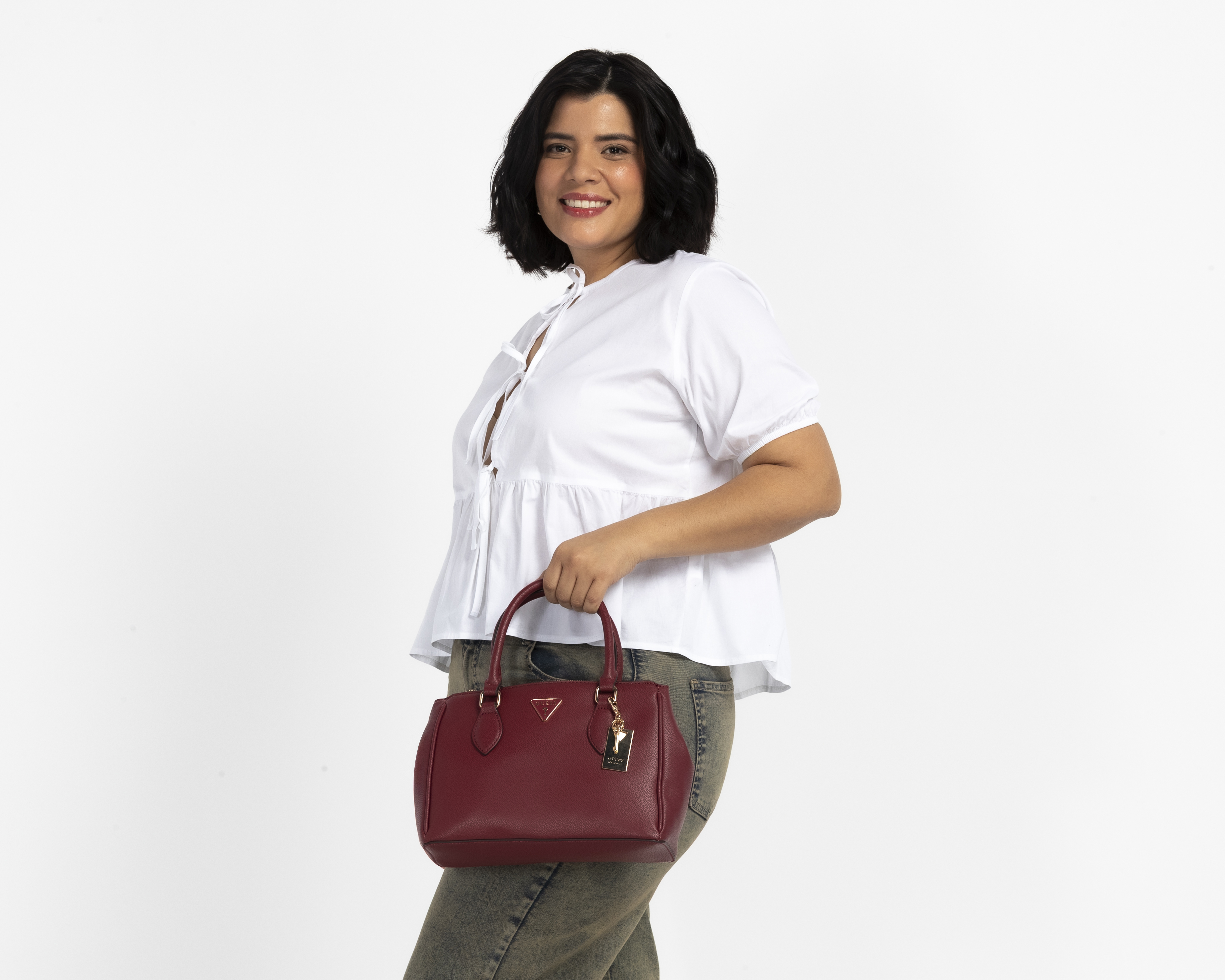 Foto 8 pulgar | Foto 7 | Bolsa de Mano Guess Doretta