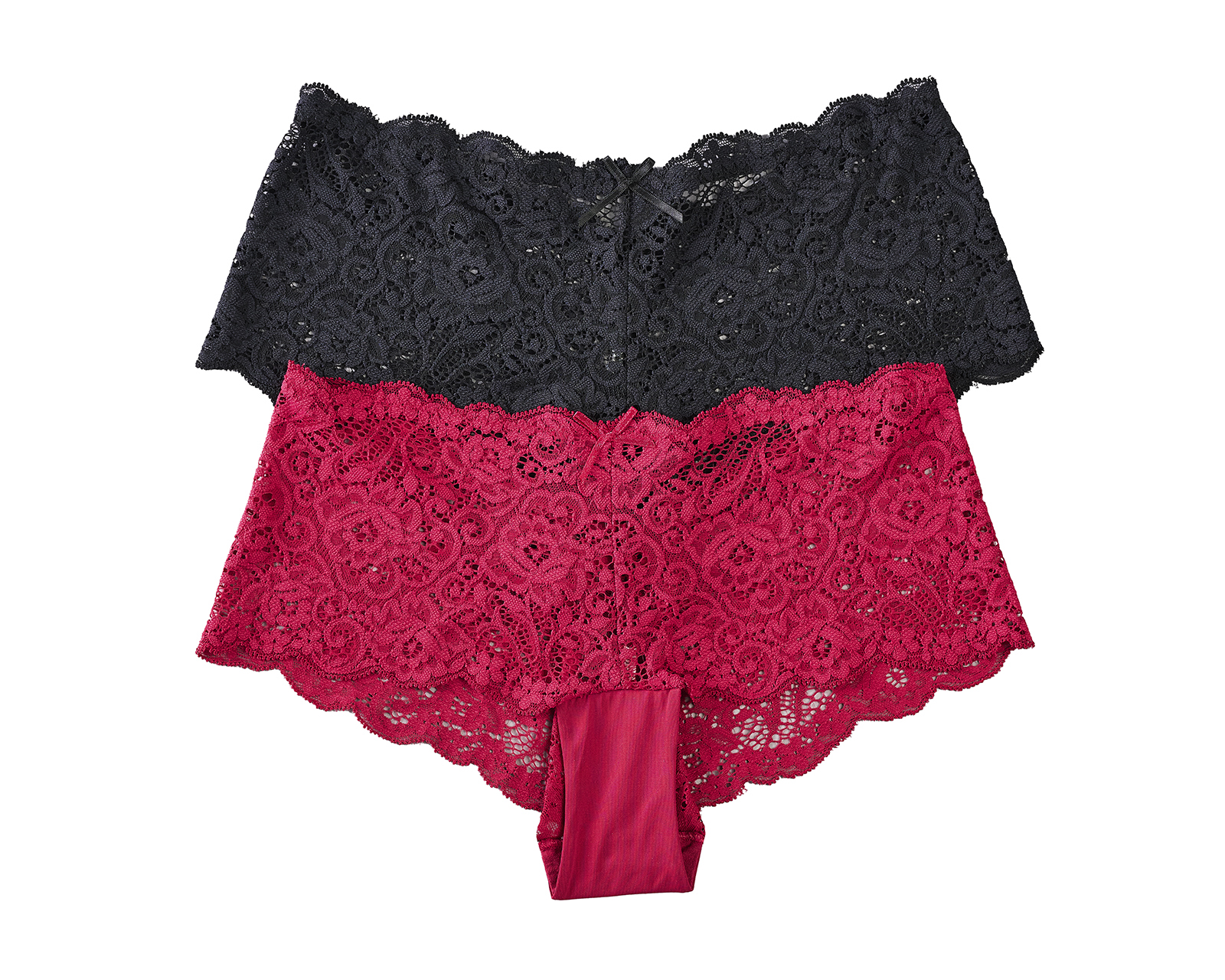 Foto 2 pulgar | Foto 1 | Bóxer de Encaje Ilusión para Mujer 2 Piezas
