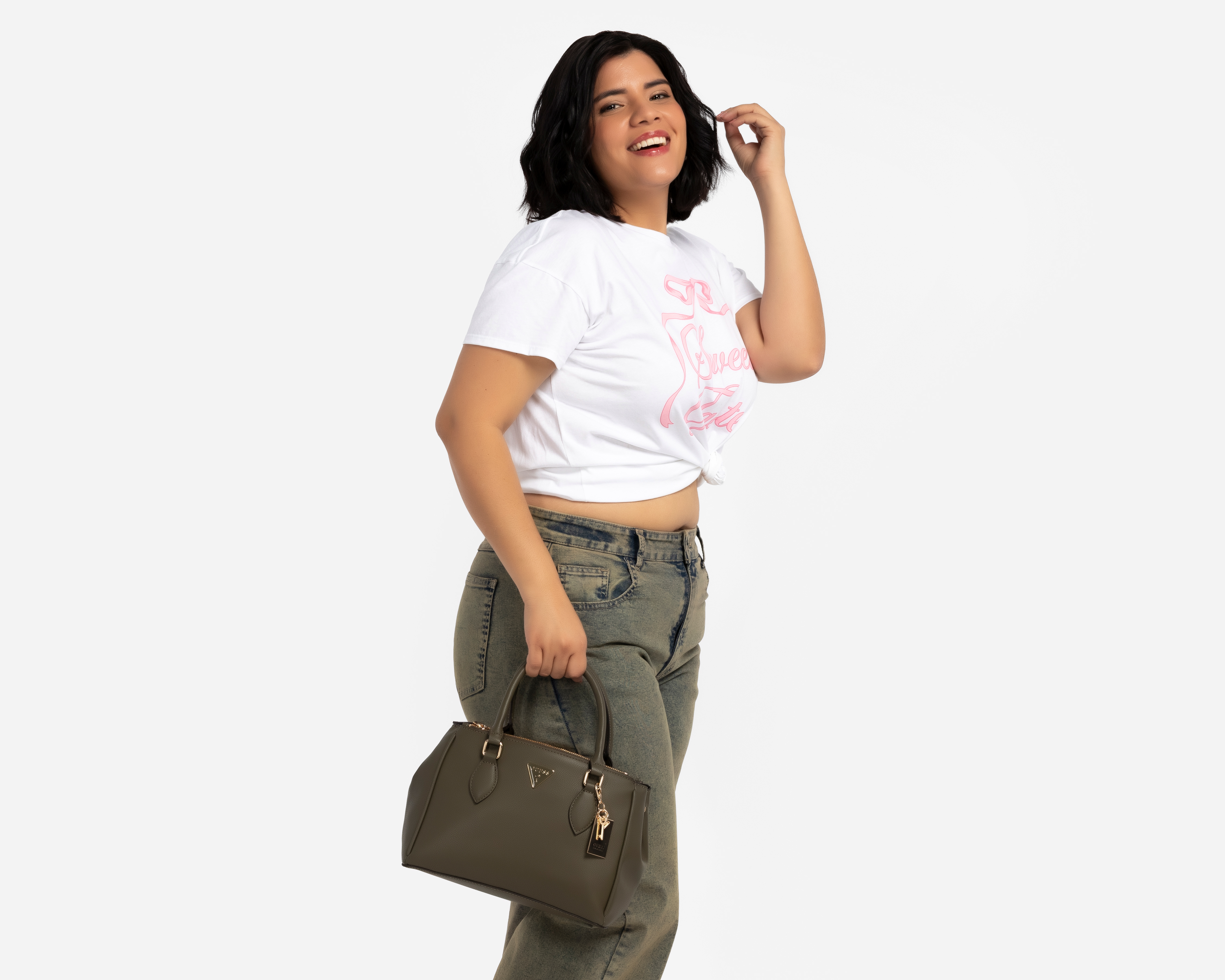 Foto 7 pulgar | Foto 6 | Bolsa de Mano Guess Doretta