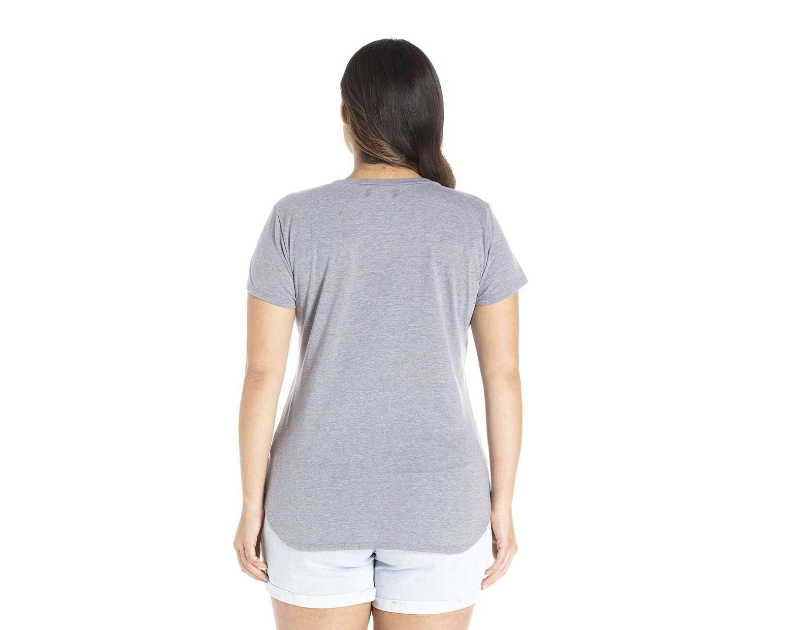 Foto 7 pulgar | Foto 6 | Playera Up & Down Estampada Gris