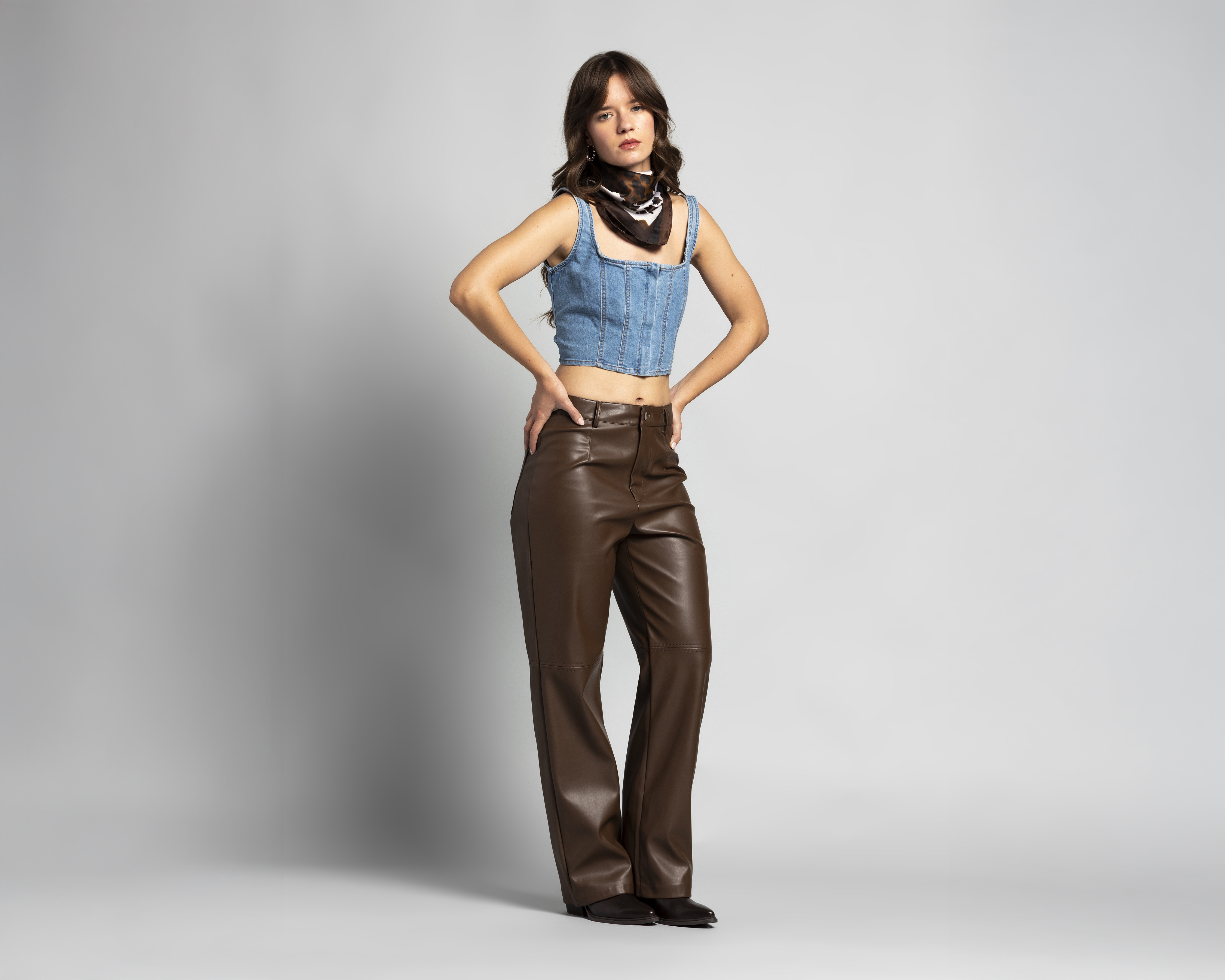 Blusa de Mezclilla Strona para Mujer