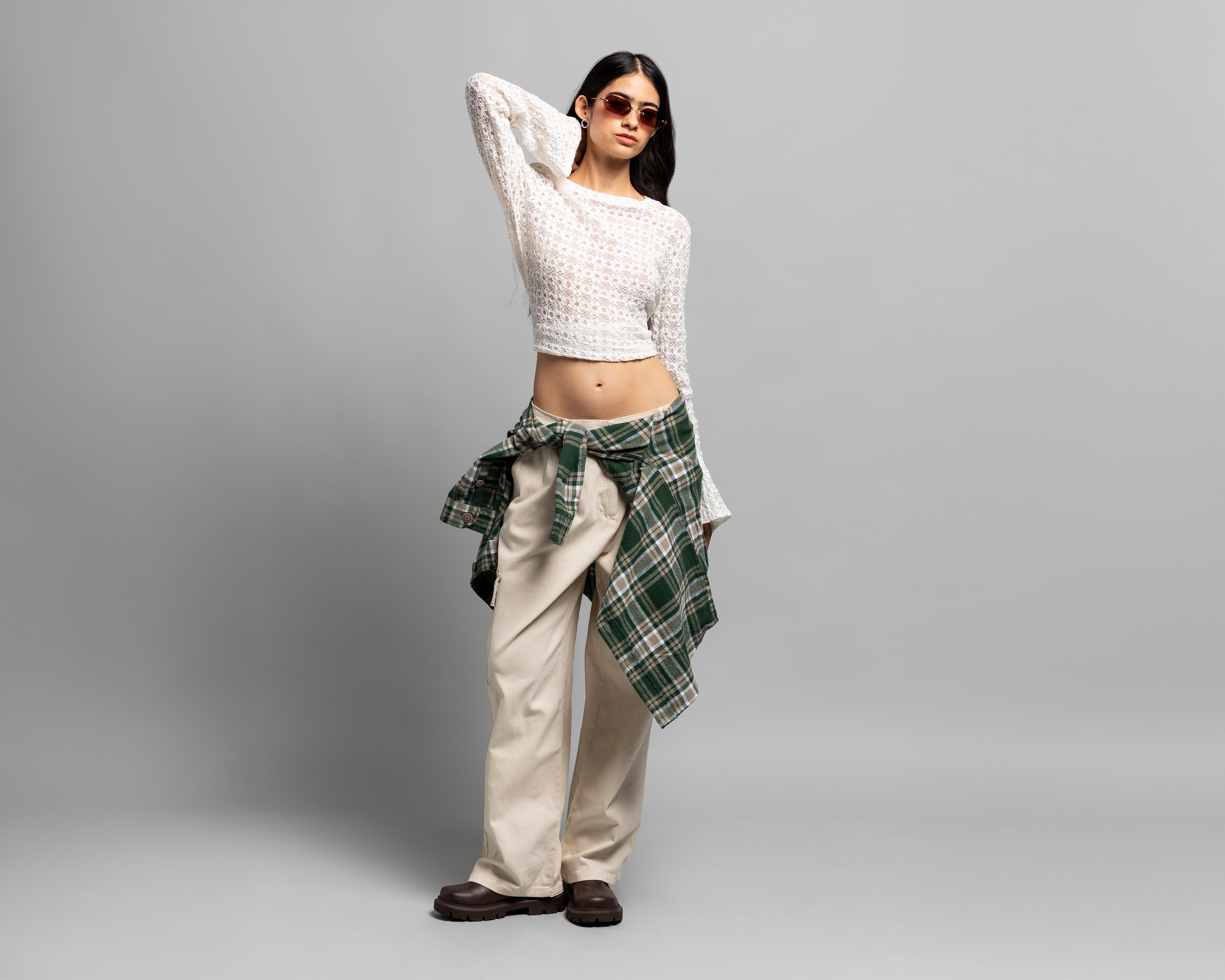 Pantalón Cargo Strona Beige para Mujer